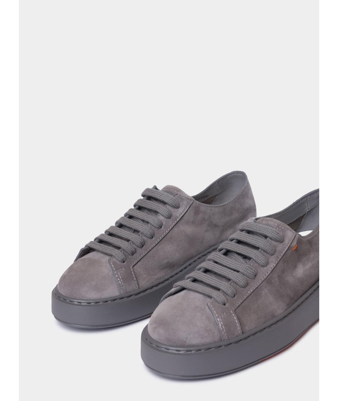 SANTONI Замшевые кеды, фото 3