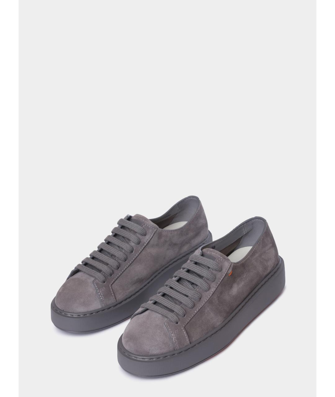 SANTONI Замшевые кеды, фото 2