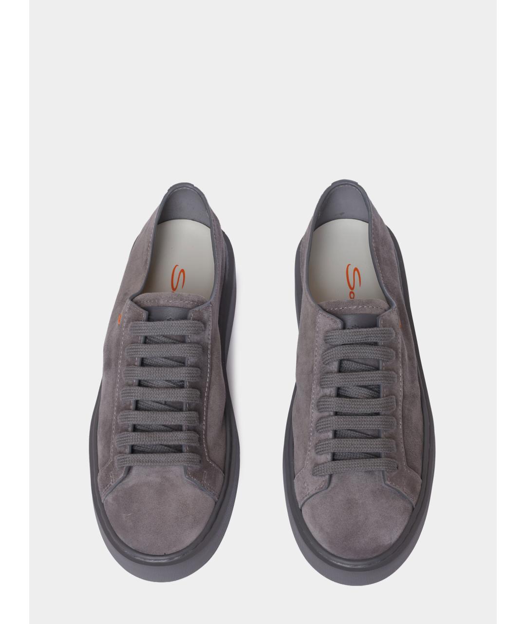 SANTONI Замшевые кеды, фото 5