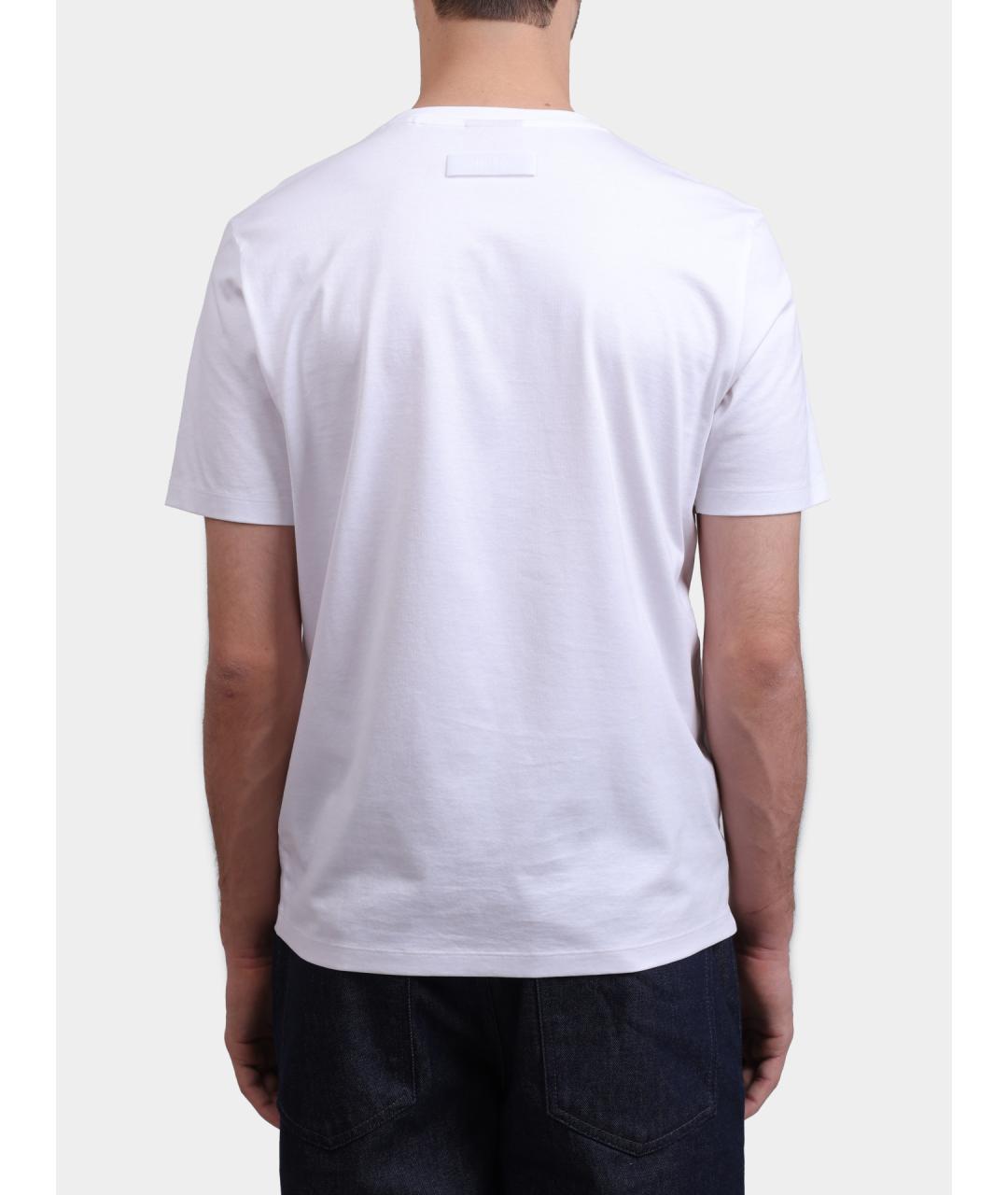 HUGO Белая хлопковая футболка, фото 5
