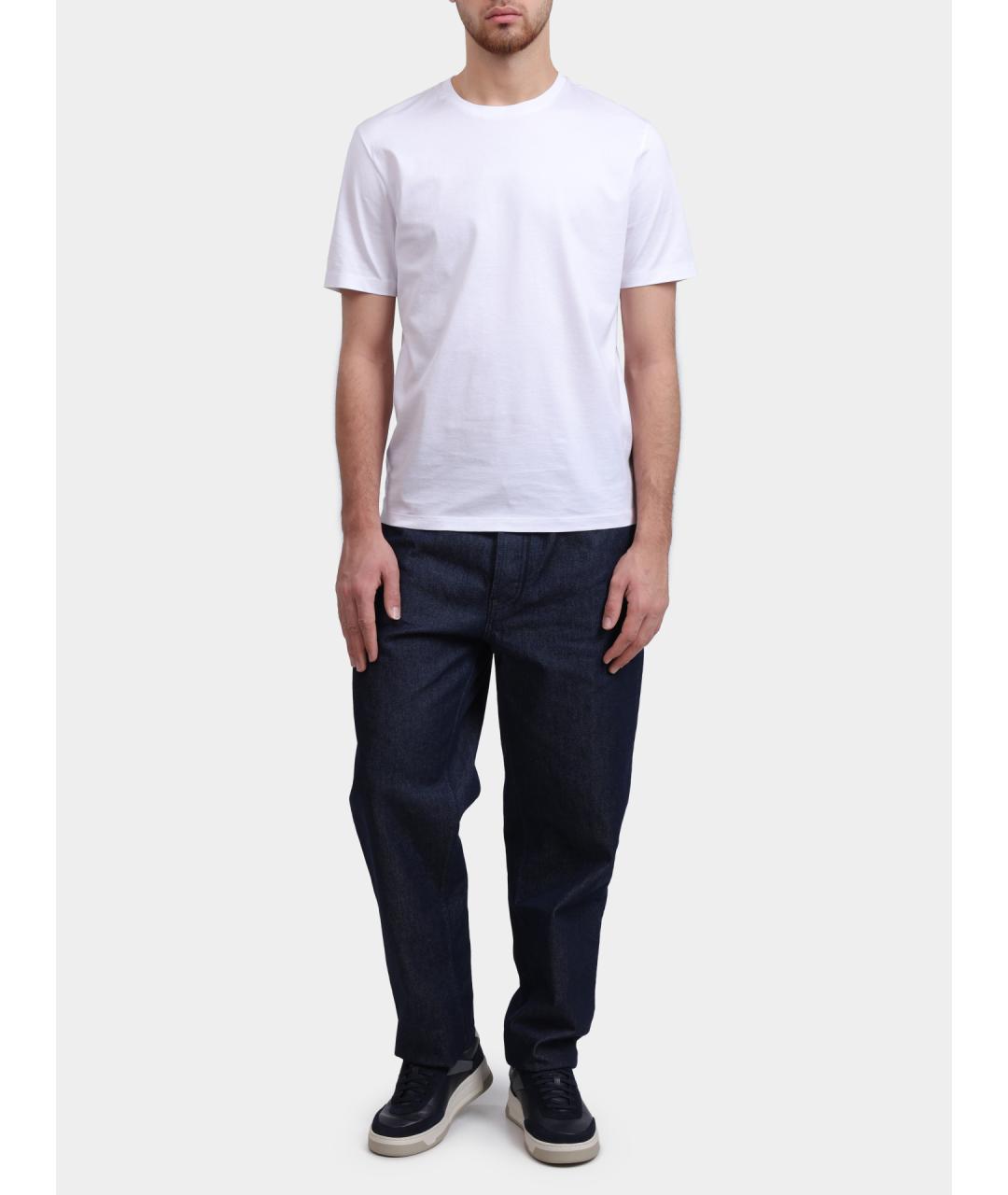 HUGO Белая хлопковая футболка, фото 2