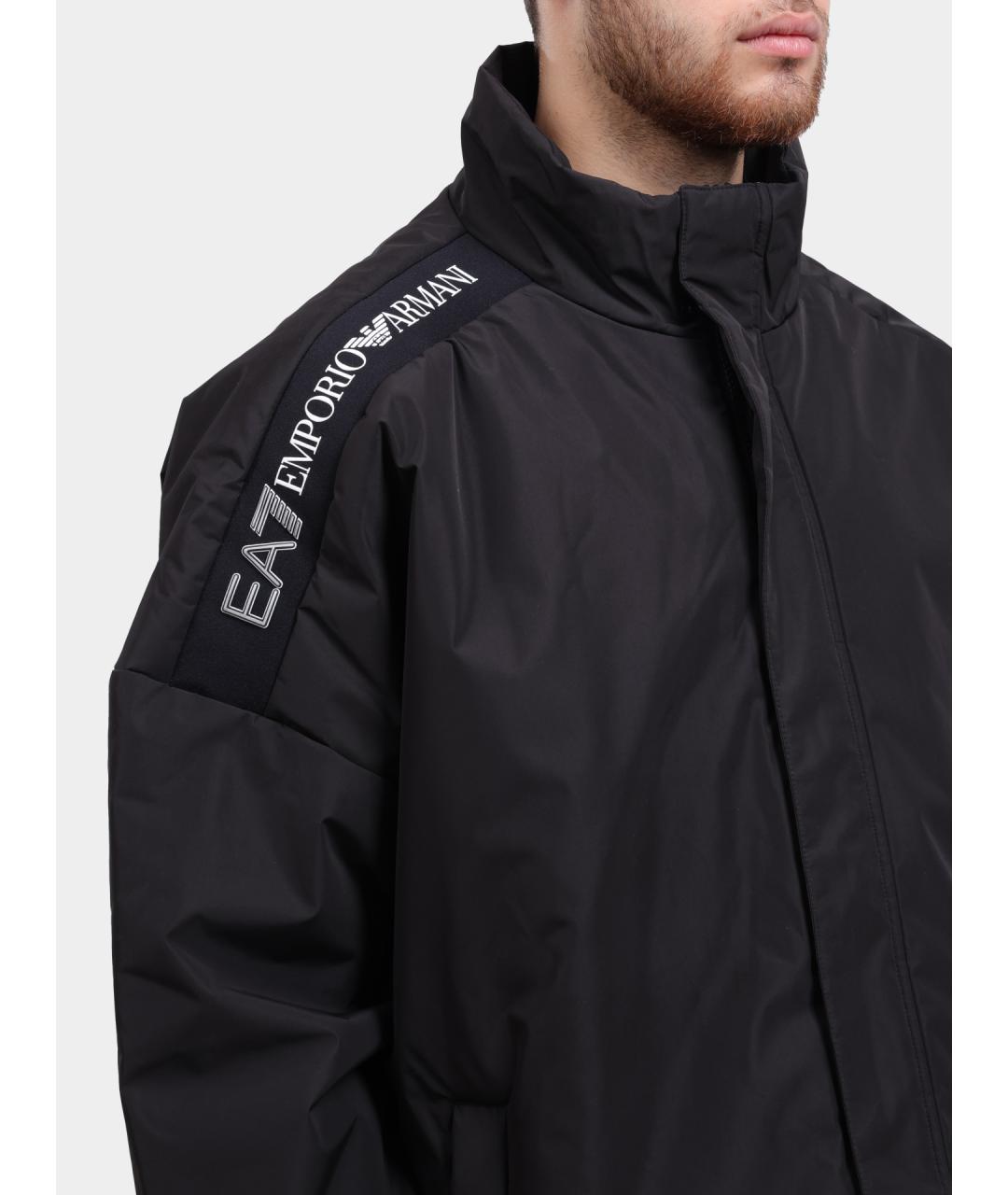 EA7 Черная куртка, фото 4