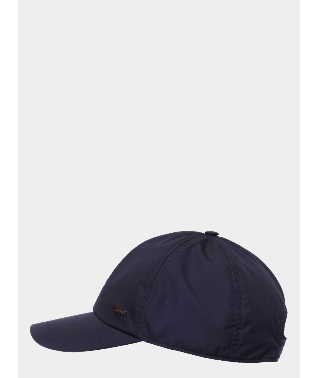 HERNO Темно-синяя кепка/бейсболка, фото 2