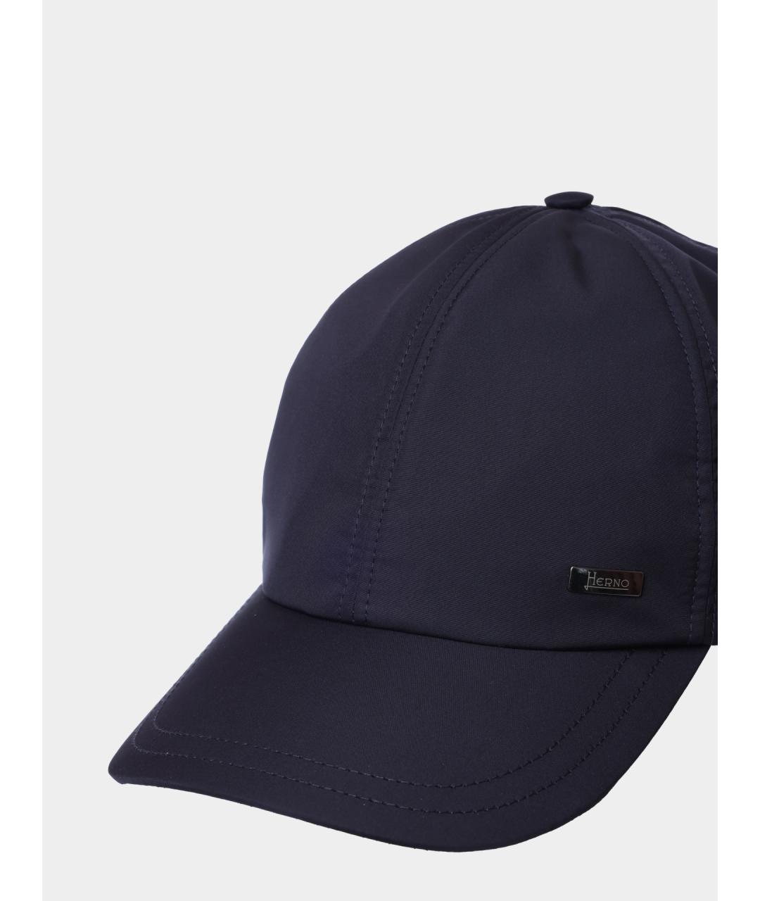 HERNO Темно-синяя кепка/бейсболка, фото 3