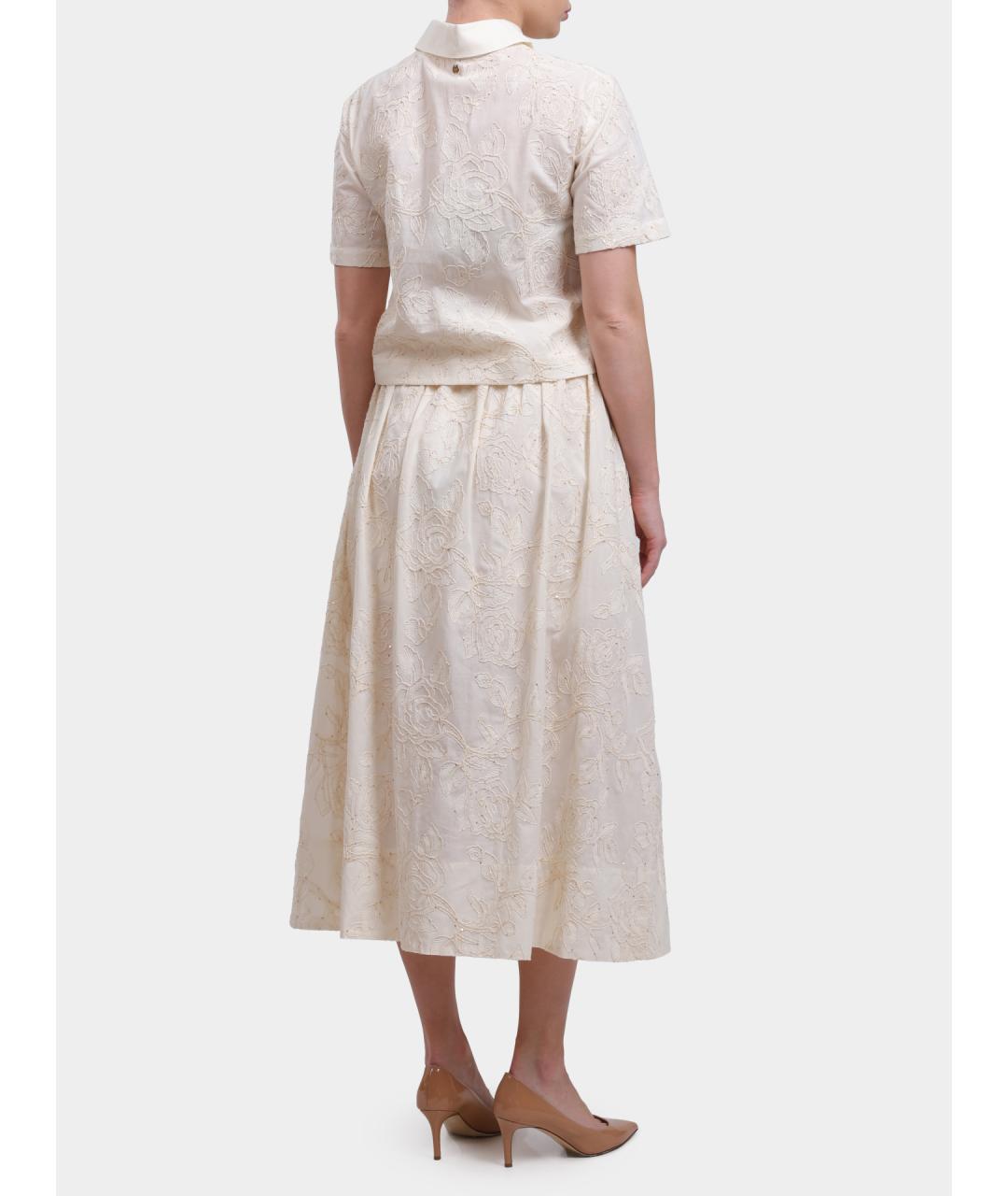 LIU JO Хлопковая юбка миди, фото 5