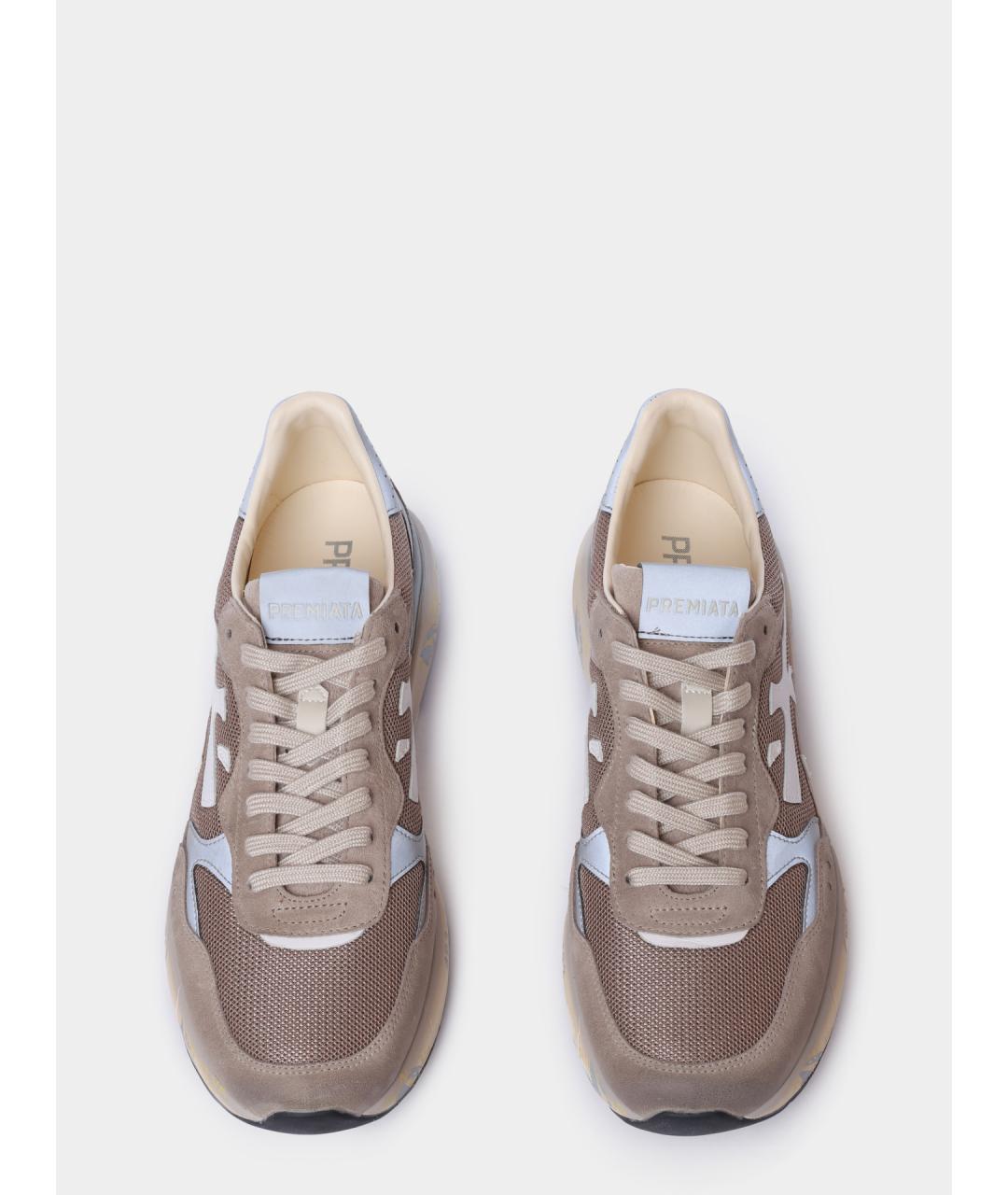 PREMIATA Бежевые низкие кроссовки / кеды, фото 3