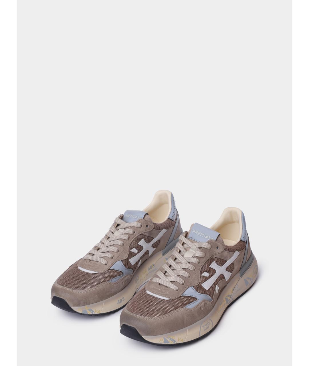 PREMIATA Бежевые низкие кроссовки / кеды, фото 2