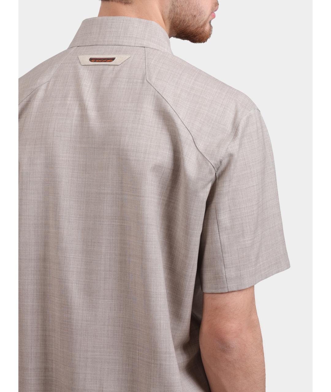 SEASE Бежевое поло с коротким рукавом, фото 4