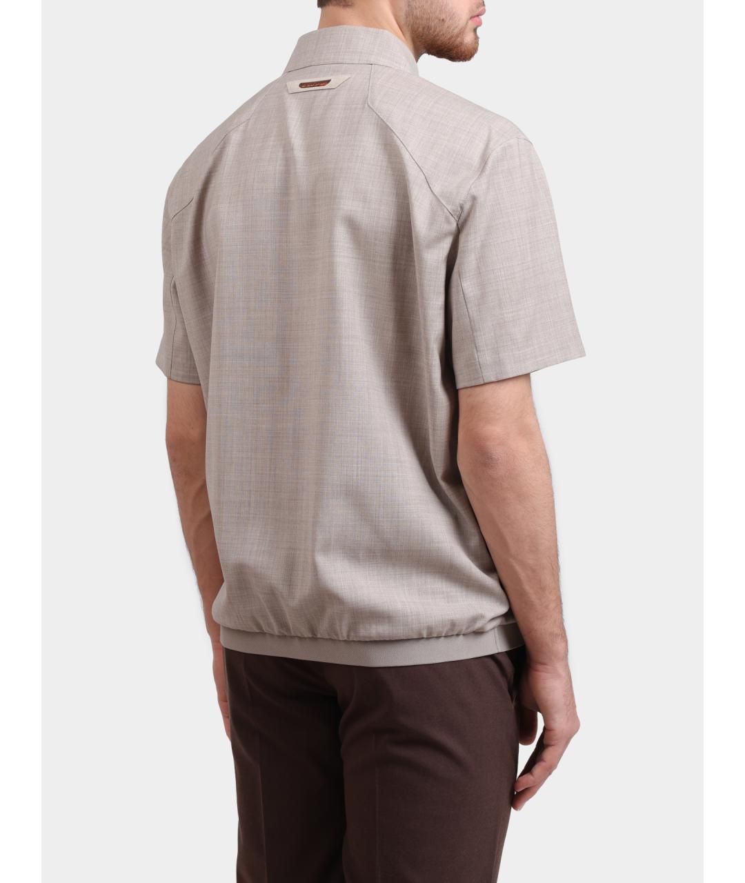 SEASE Бежевое поло с коротким рукавом, фото 5