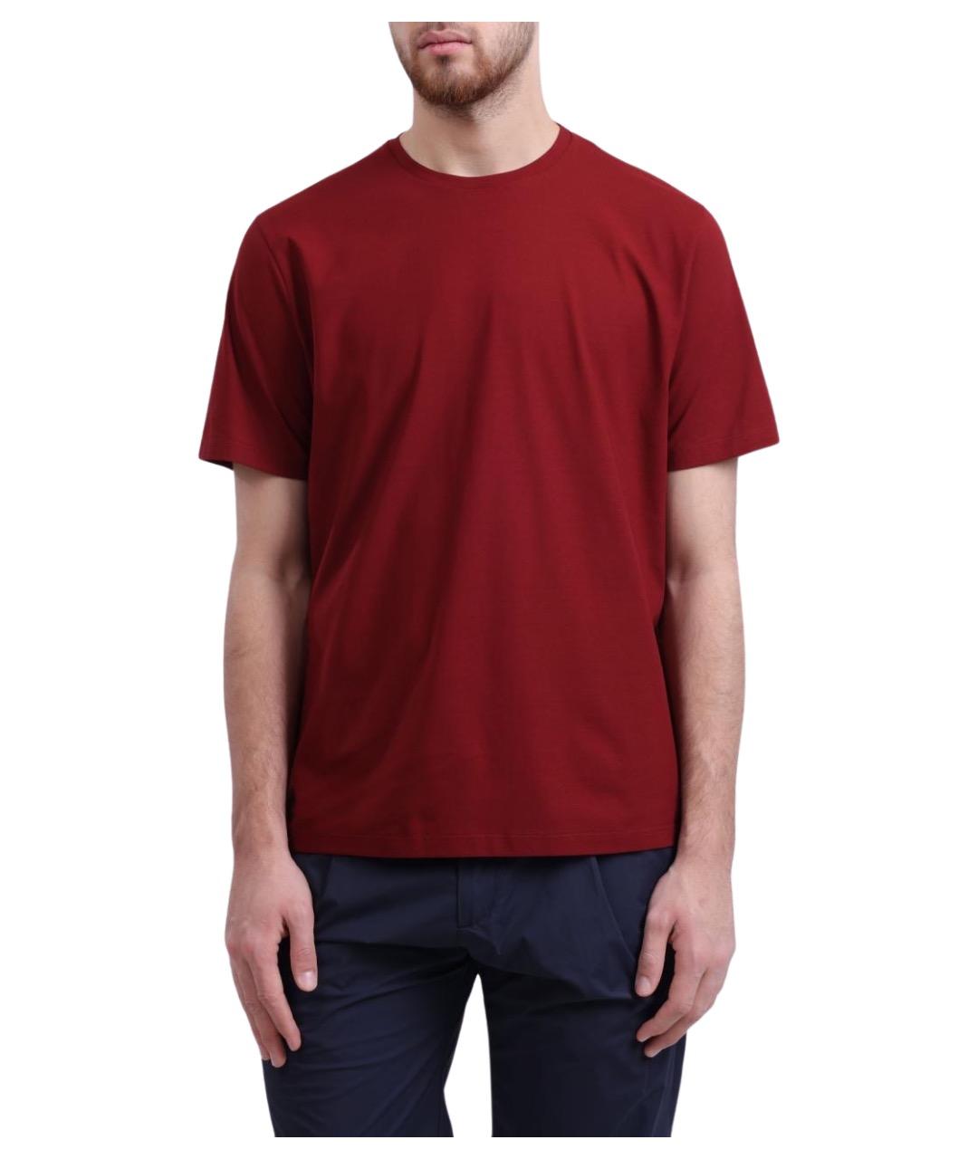 HERNO Красная хлопковая футболка, фото 1