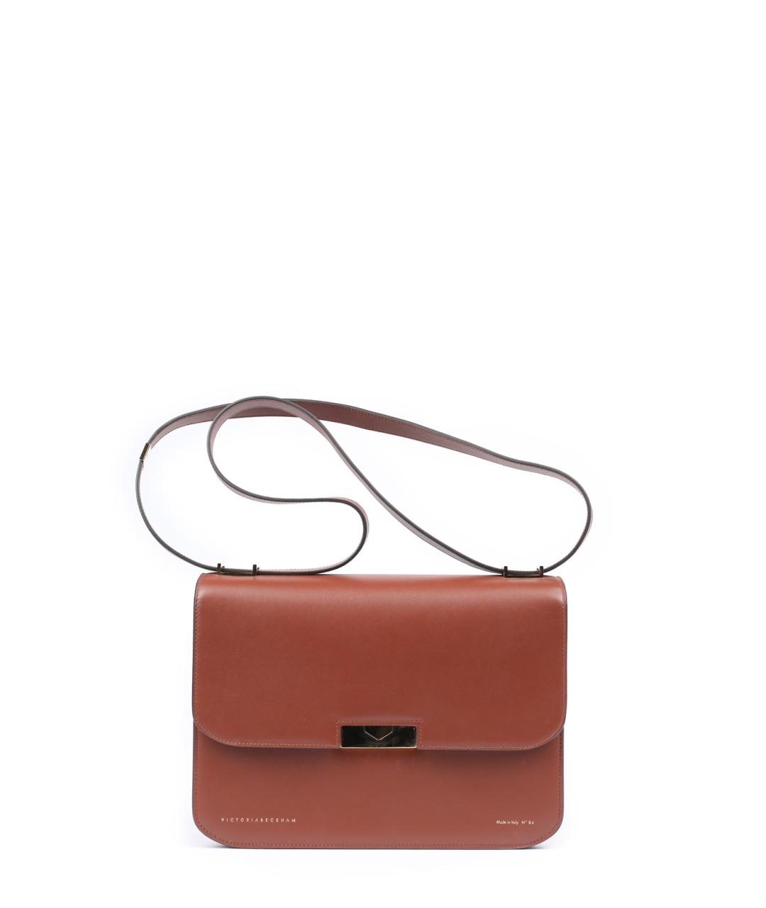 VICTORIA BECKHAM Коричневая кожаная сумка через плечо, фото 1