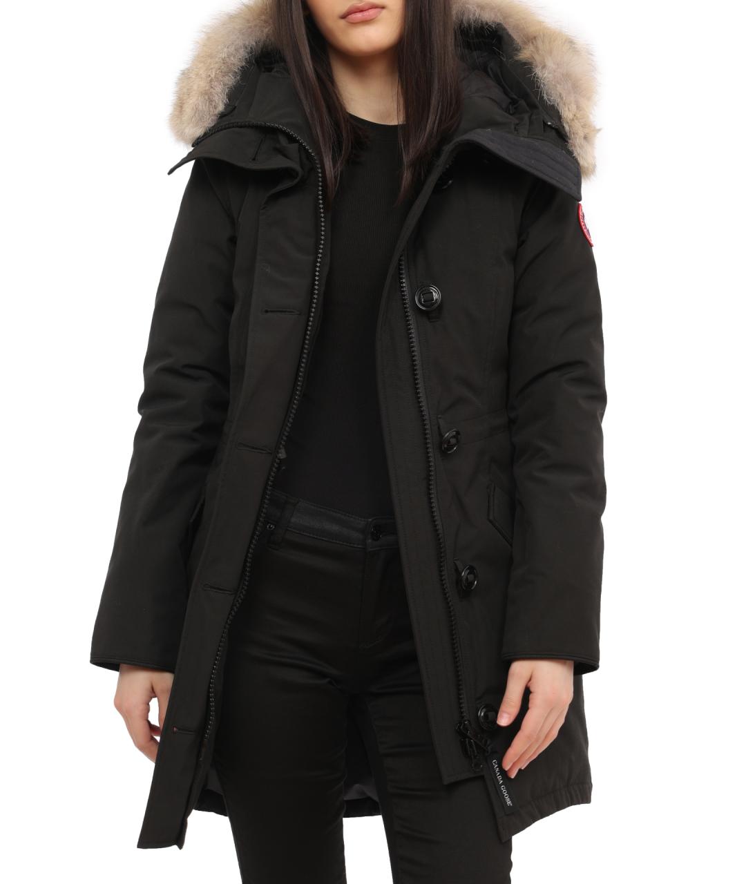 CANADA GOOSE Черная полиэстеровая парка, фото 3