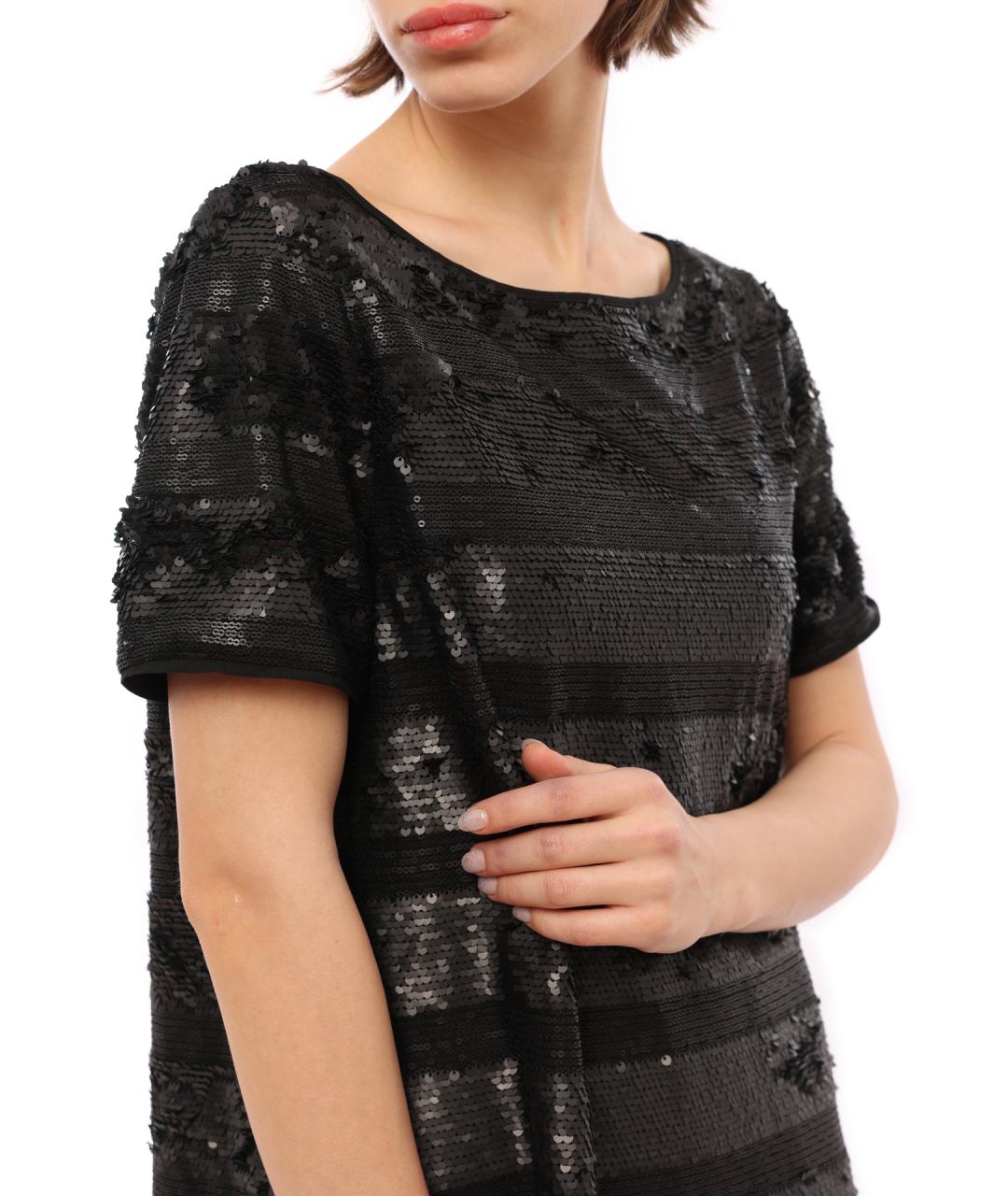 ARMANI EXCHANGE Черное повседневное платье, фото 5