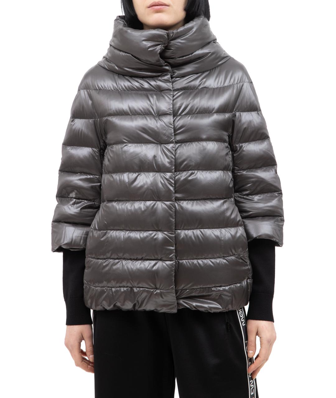 HERNO Серый пуховик, фото 1