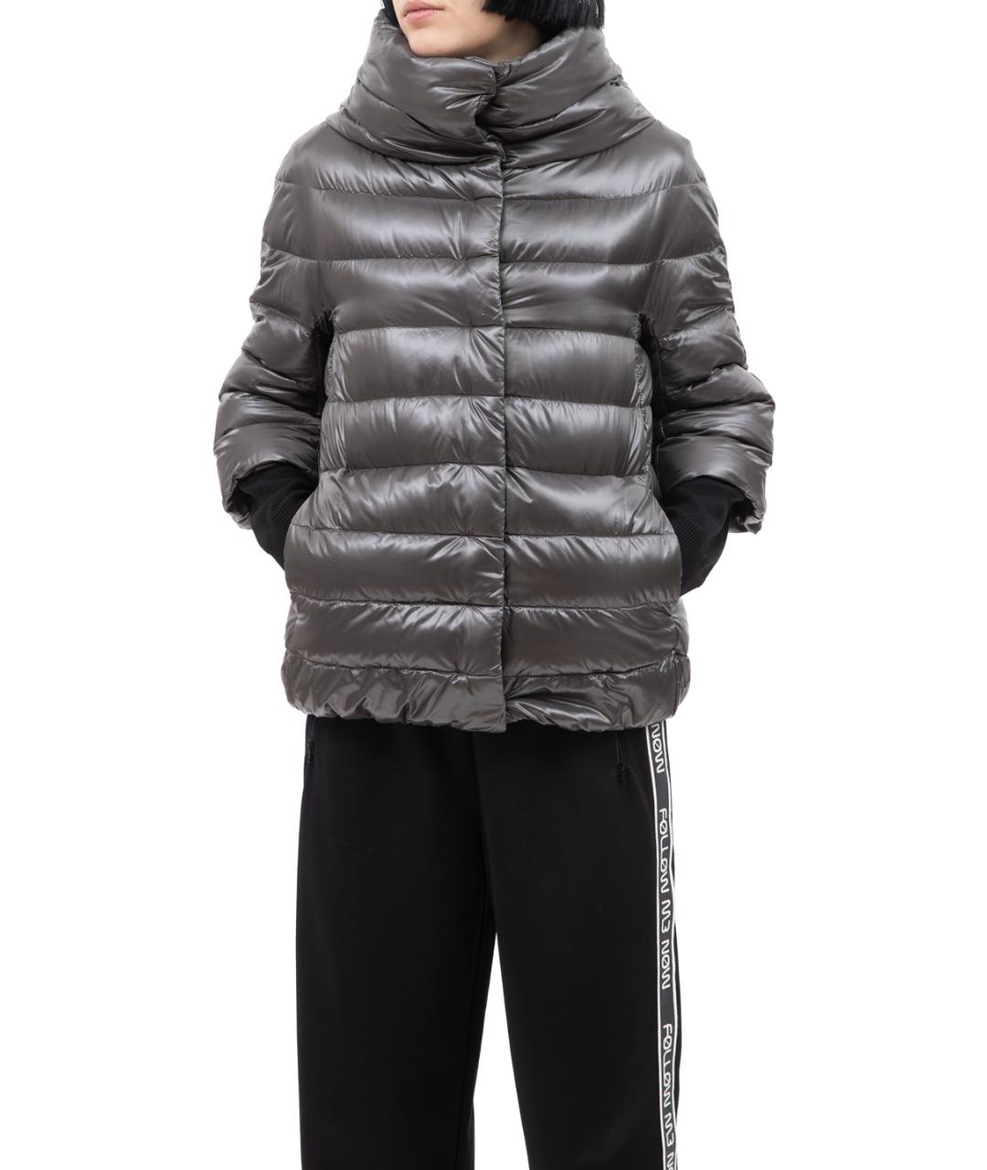 HERNO Серый пуховик, фото 3