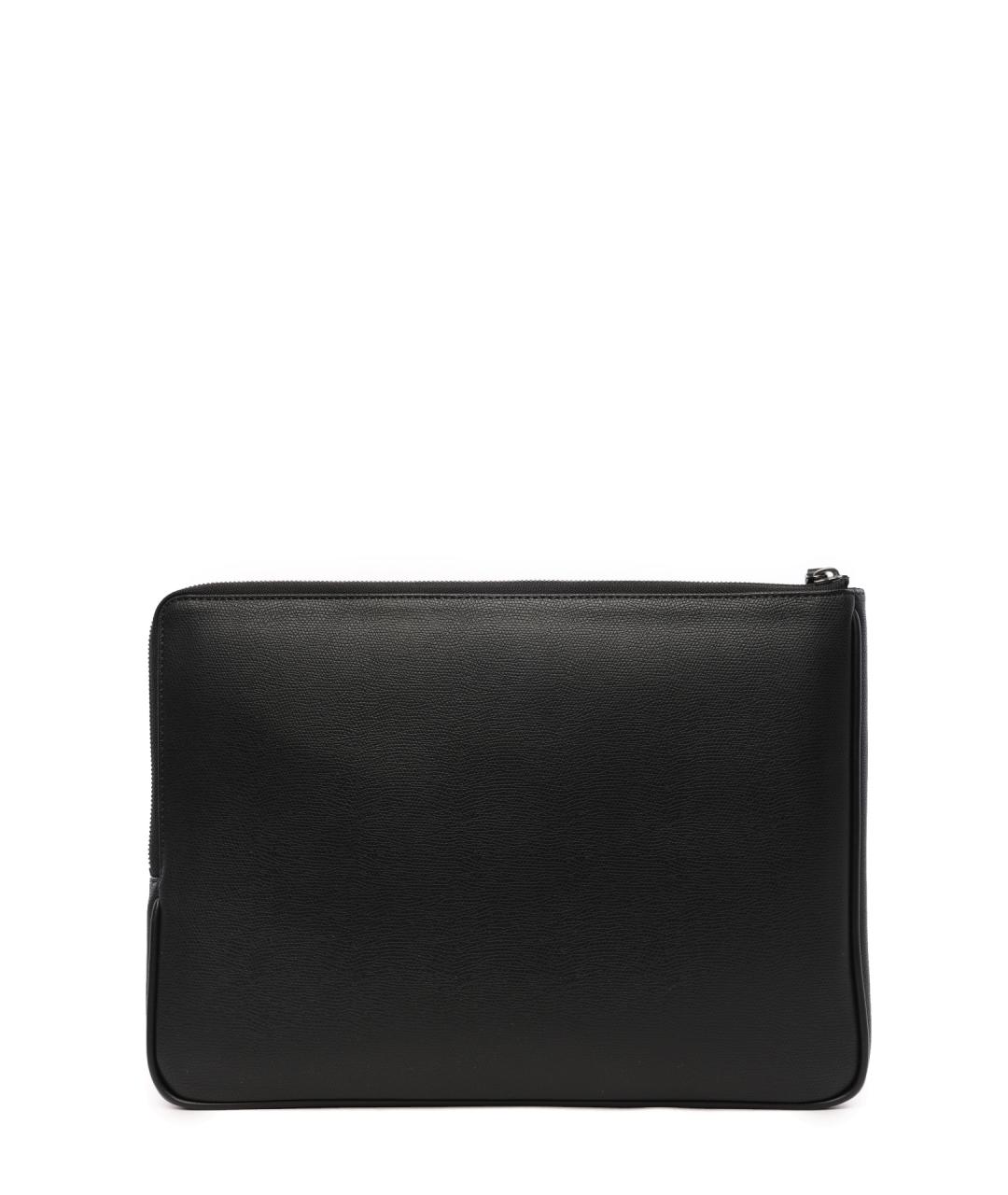 EMPORIO ARMANI Черная папка для документов из искусственной кожи, фото 3