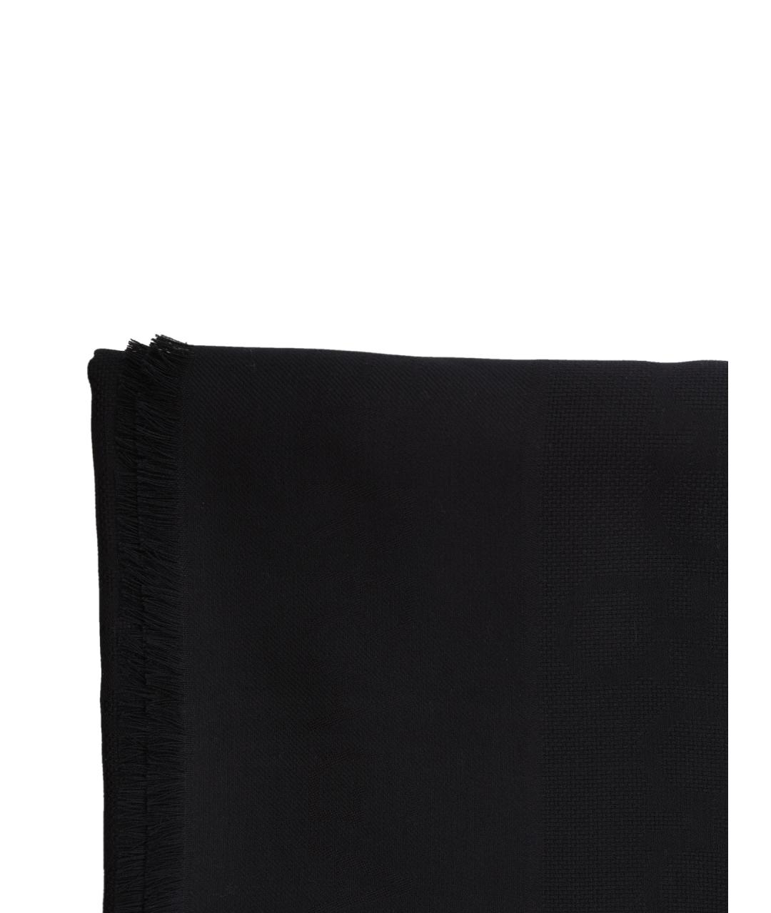 FERRAGAMO Черный шарф, фото 3