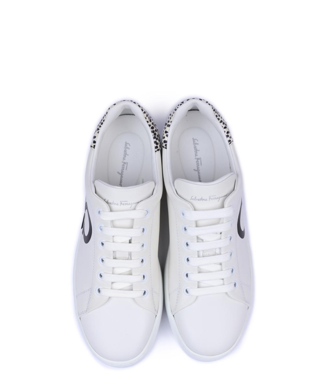 FERRAGAMO Белые кеды, фото 4