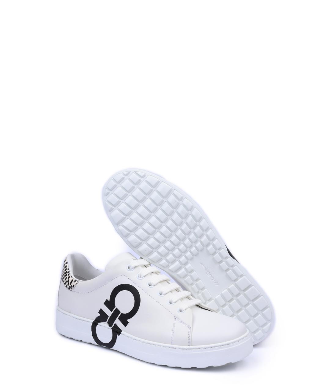 FERRAGAMO Белые кеды, фото 5