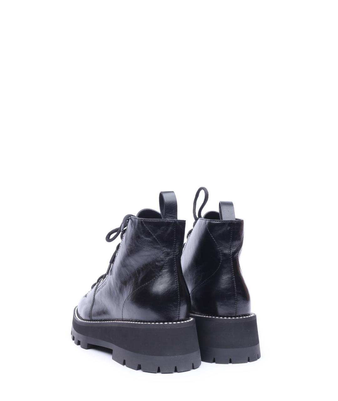 JIMMY CHOO Черные кожаные ботинки, фото 3