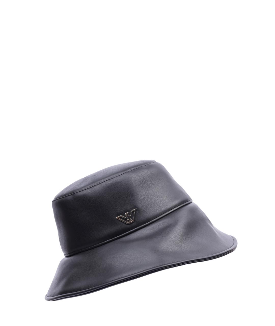 EMPORIO ARMANI Черная шляпа, фото 4