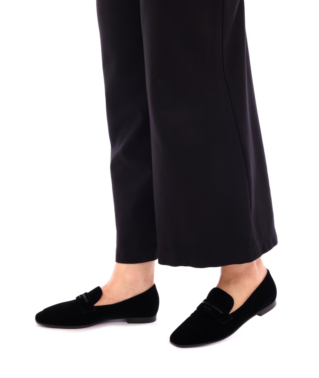 EMPORIO ARMANI Черные мокасины, фото 6