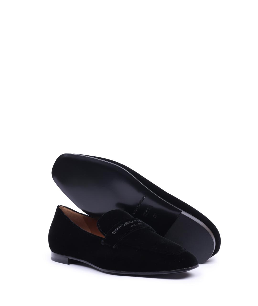 EMPORIO ARMANI Черные мокасины, фото 5