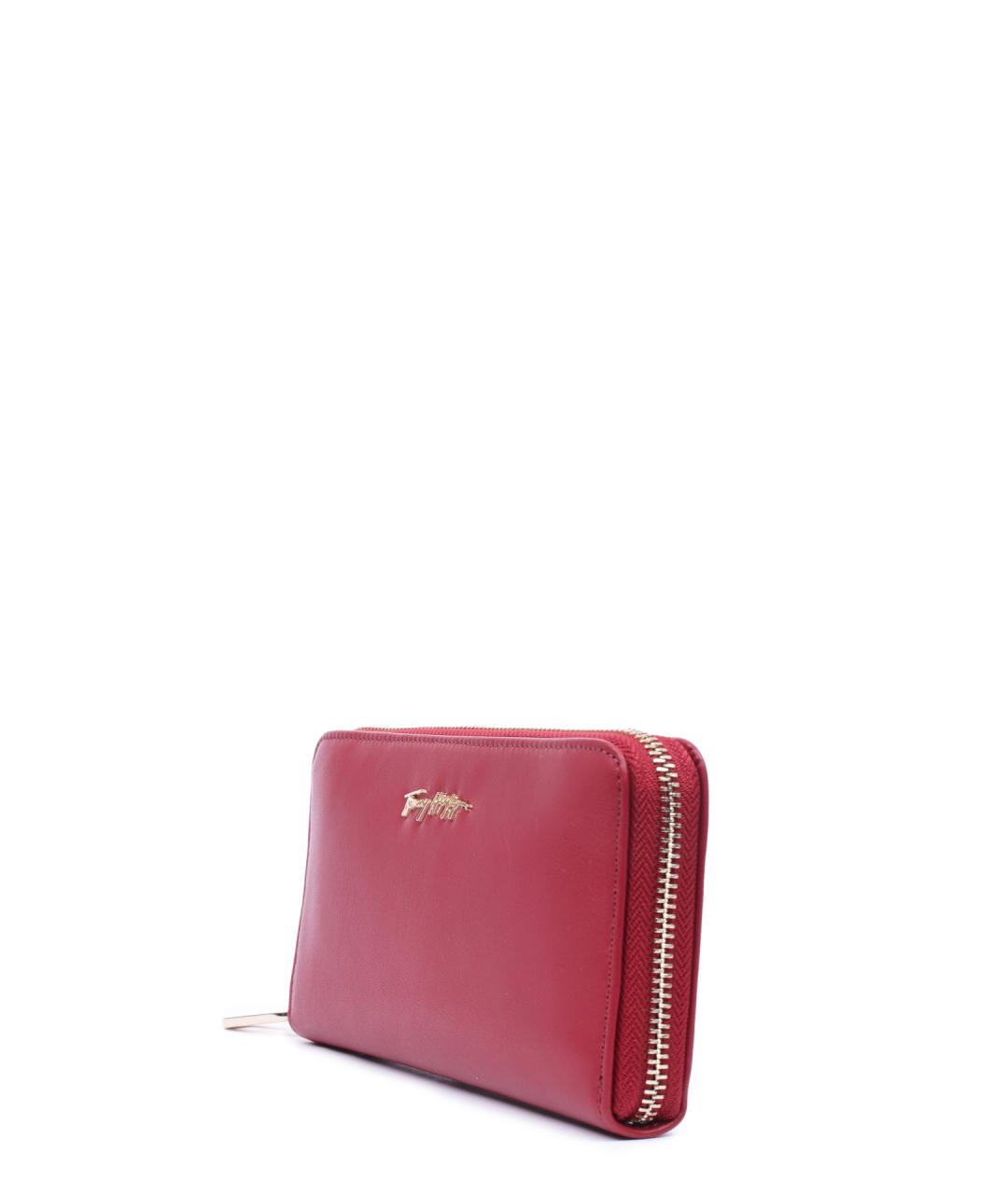 TOMMY HILFIGER Красный кожаный кошелек, фото 4