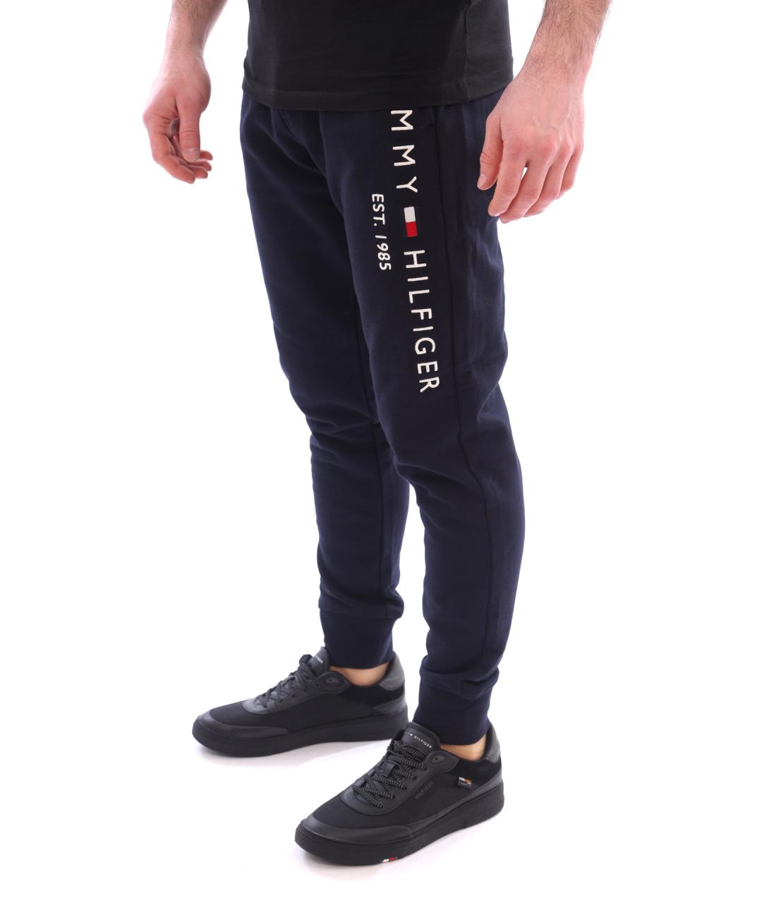 TOMMY HILFIGER Темно-синие повседневные брюки, фото 4
