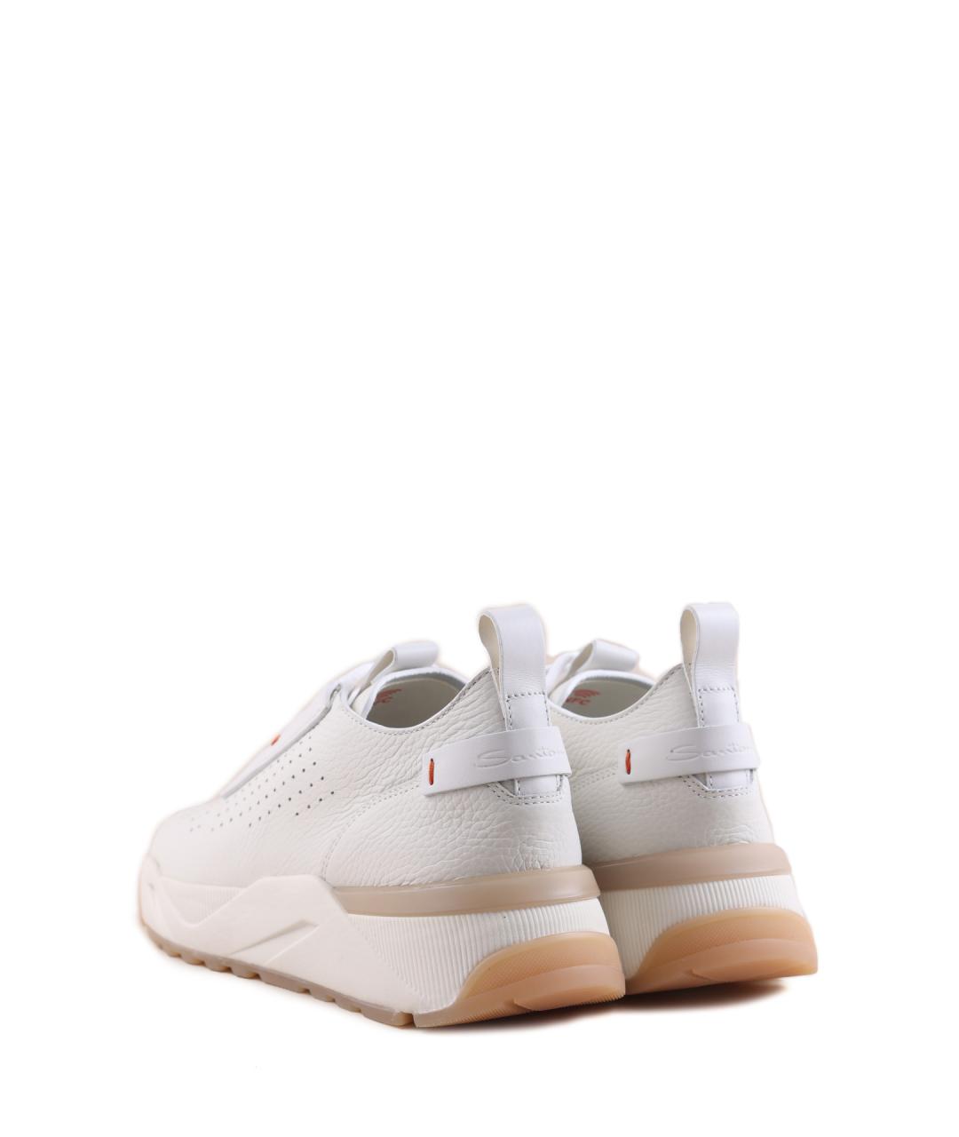 SANTONI Кожаные кроссовки, фото 5