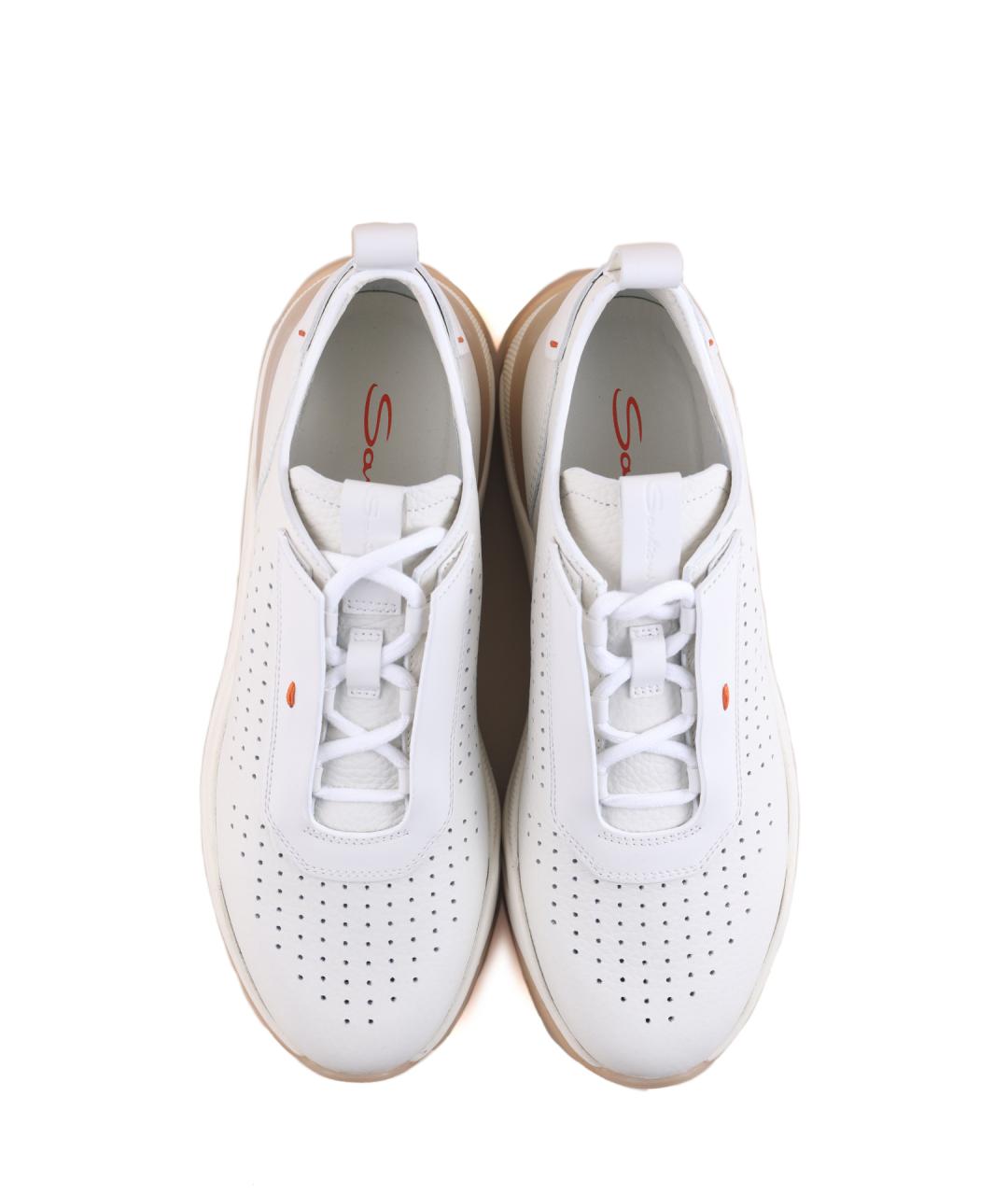 SANTONI Кожаные кроссовки, фото 4