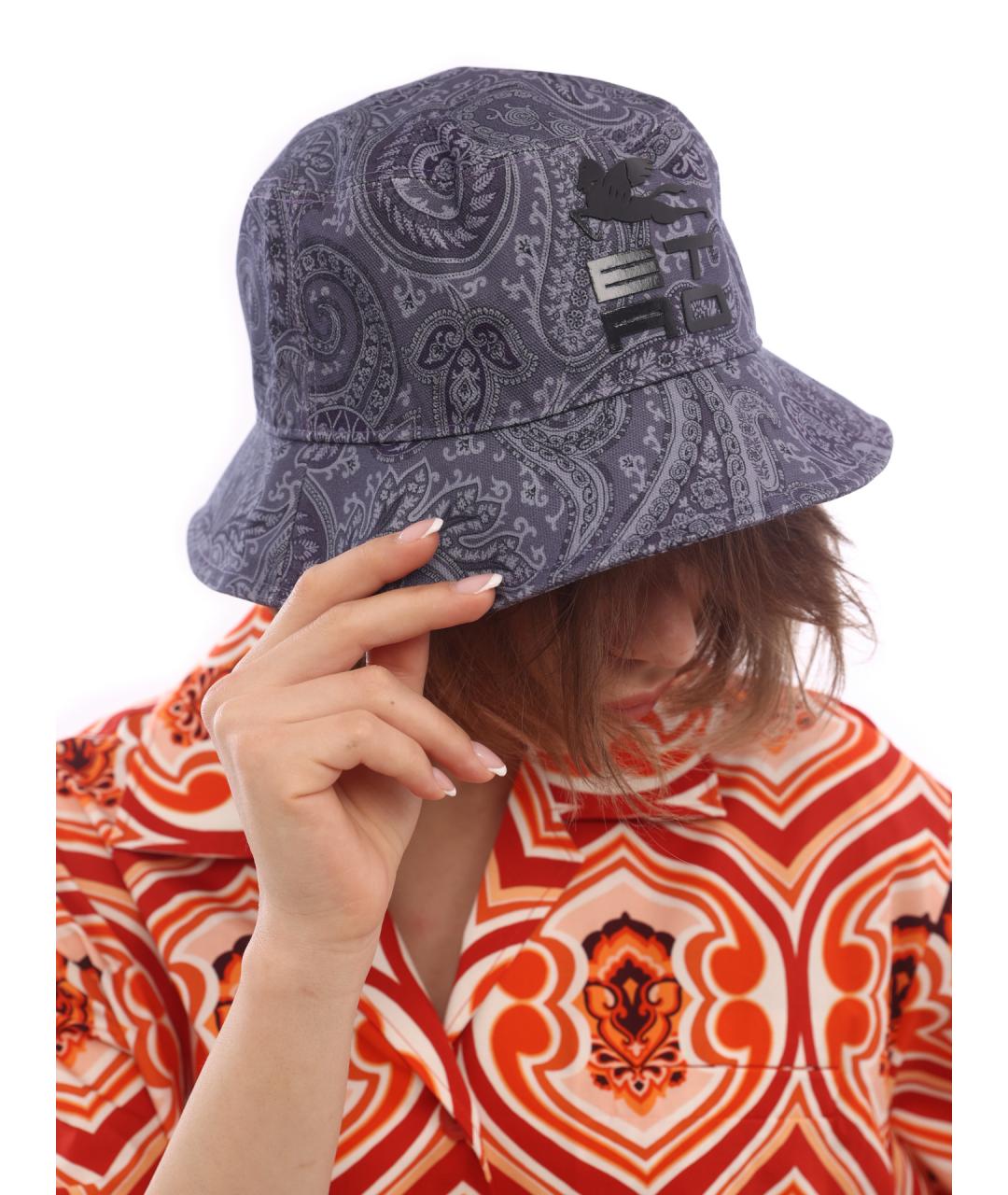 ETRO Синяя хлопковая панама, фото 6