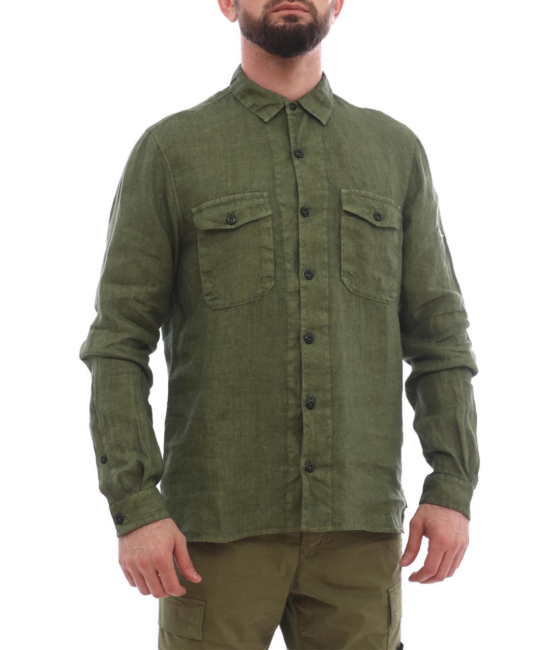 STONE ISLAND Льняная кэжуал рубашка, фото 4