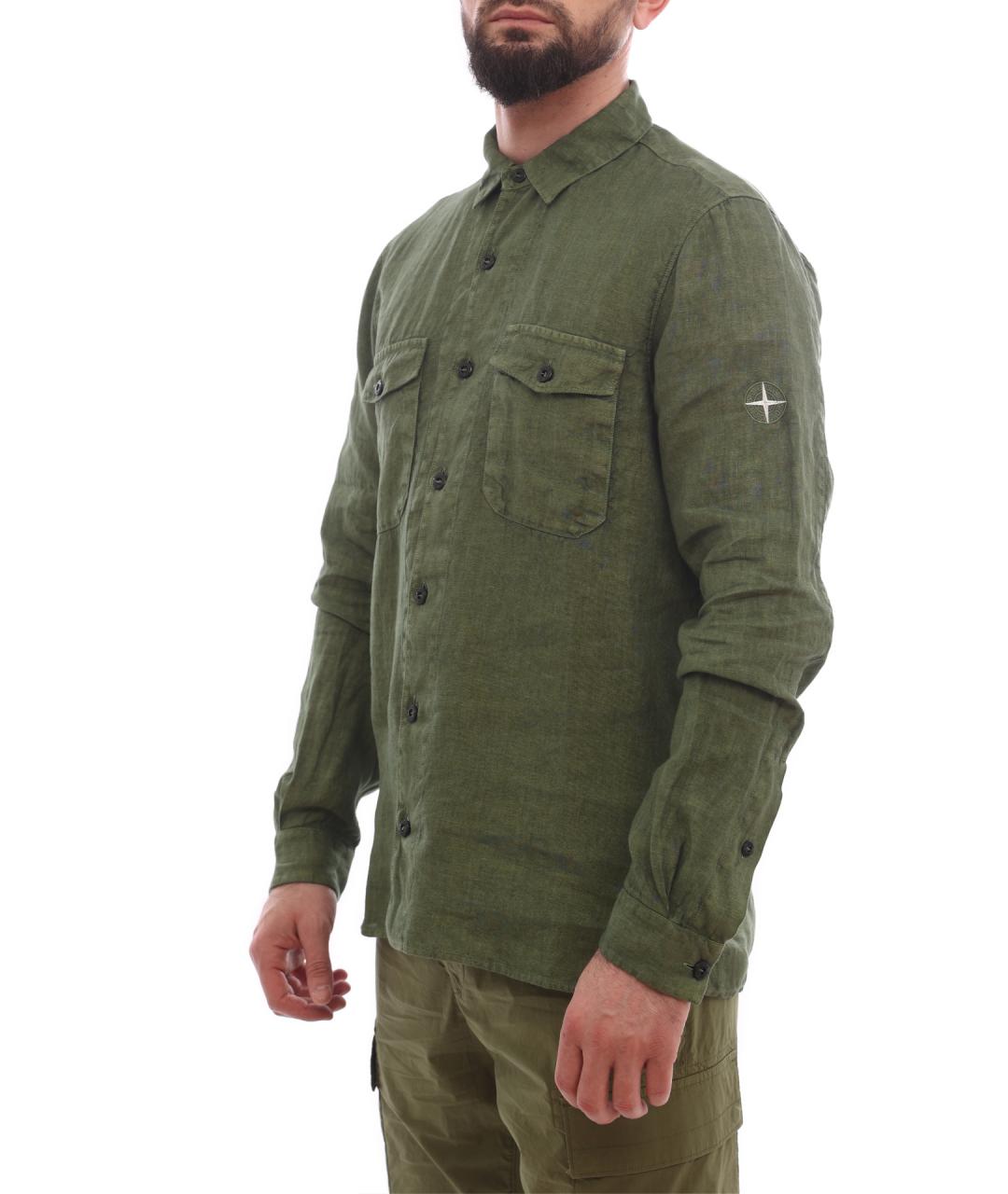 STONE ISLAND Льняная кэжуал рубашка, фото 3