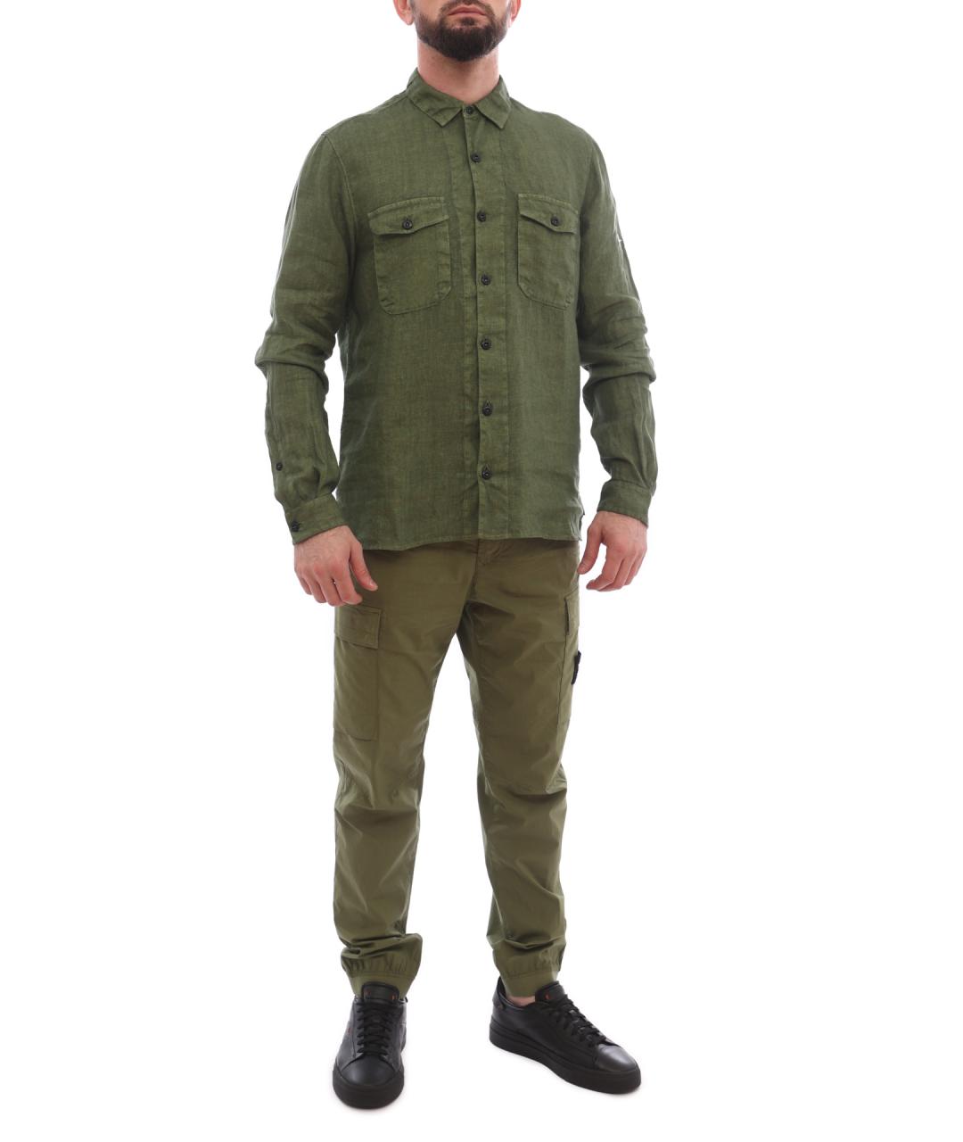 STONE ISLAND Льняная кэжуал рубашка, фото 5