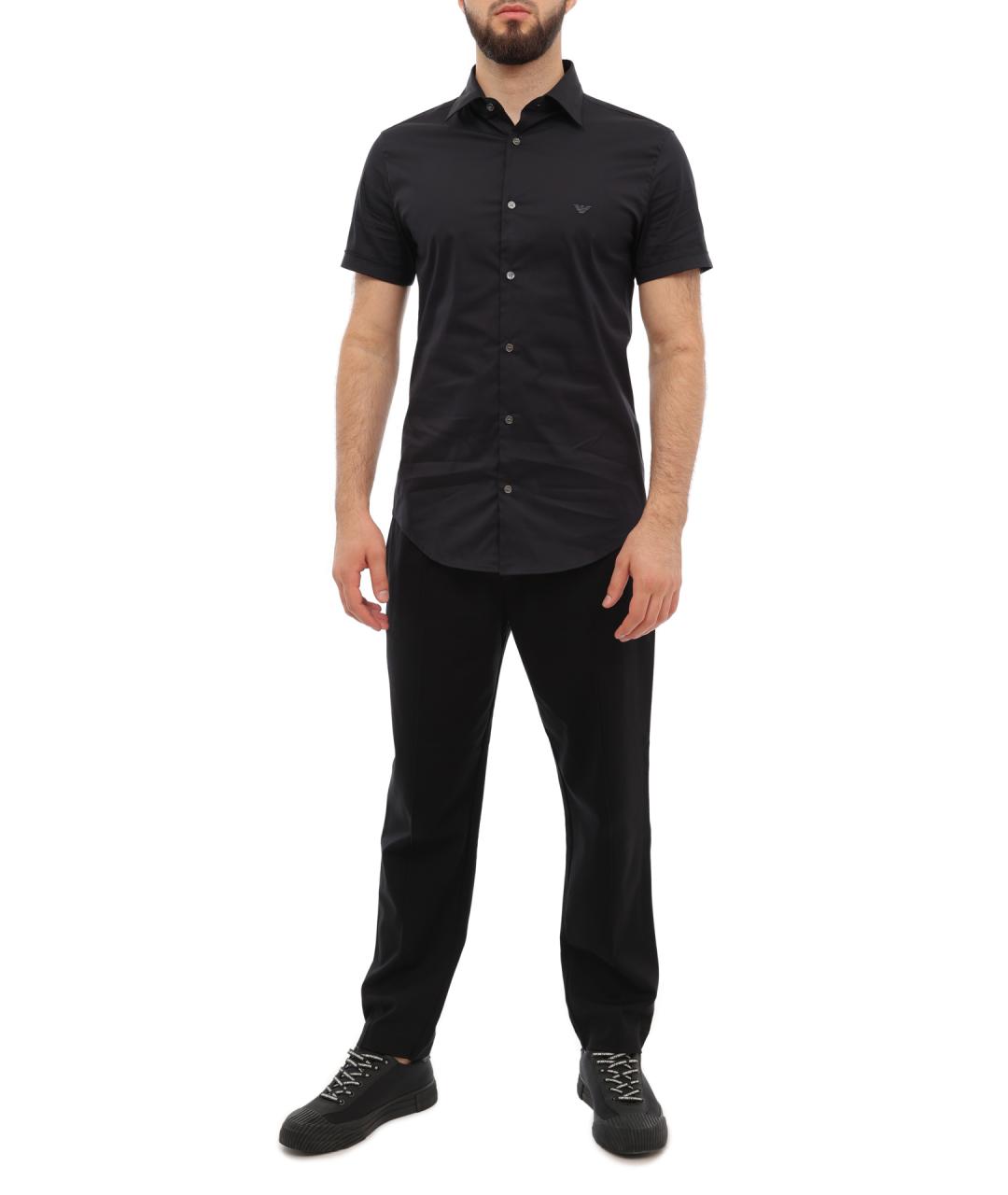 EMPORIO ARMANI Синяя кэжуал рубашка, фото 2