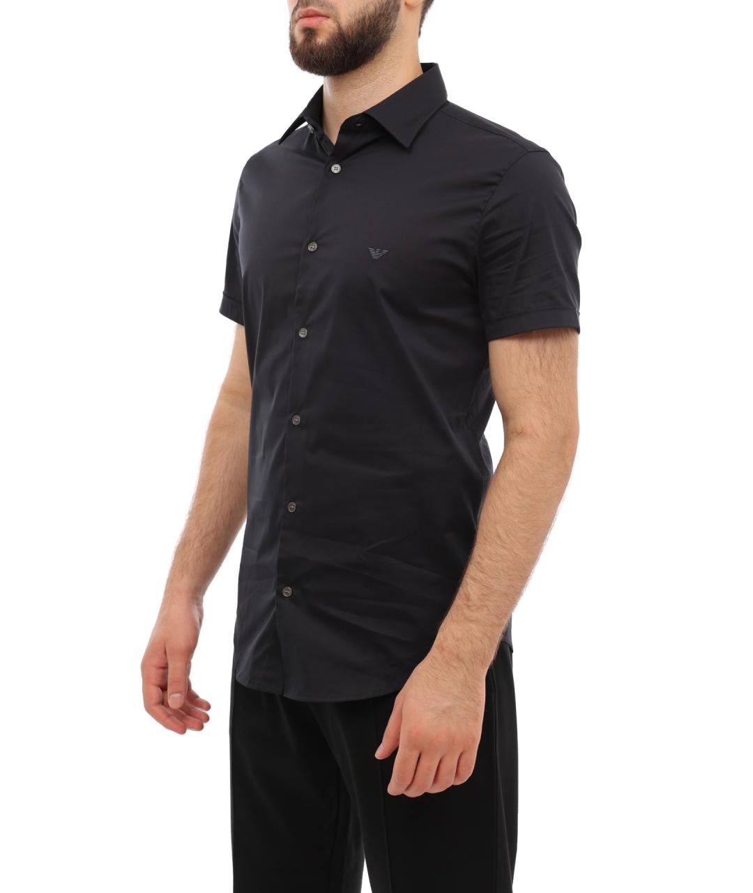 EMPORIO ARMANI Синяя кэжуал рубашка, фото 3