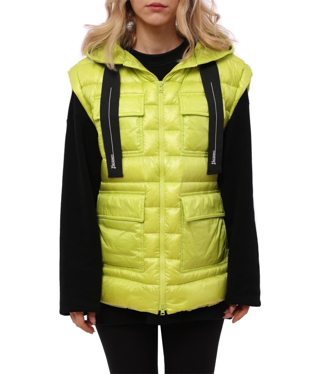 HERNO Салатовый жилет, фото 1