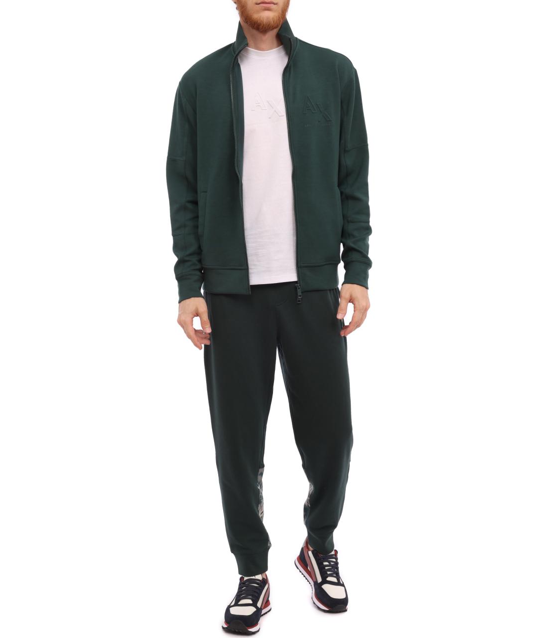 ARMANI EXCHANGE Темно-синие повседневные брюки, фото 2