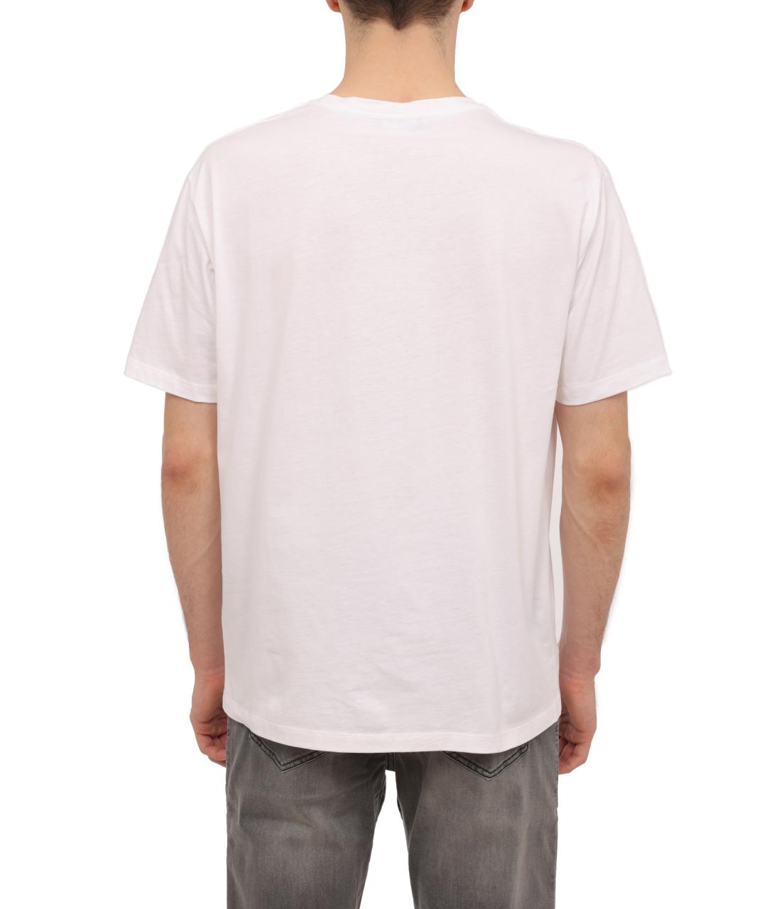 BALMAIN Белая хлопковая футболка, фото 5