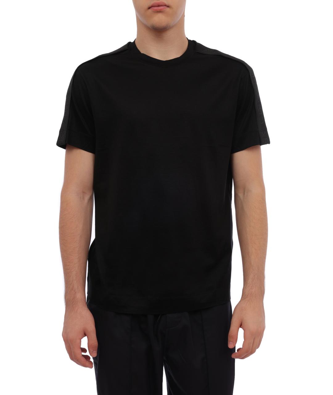 EMPORIO ARMANI Черная футболка, фото 1