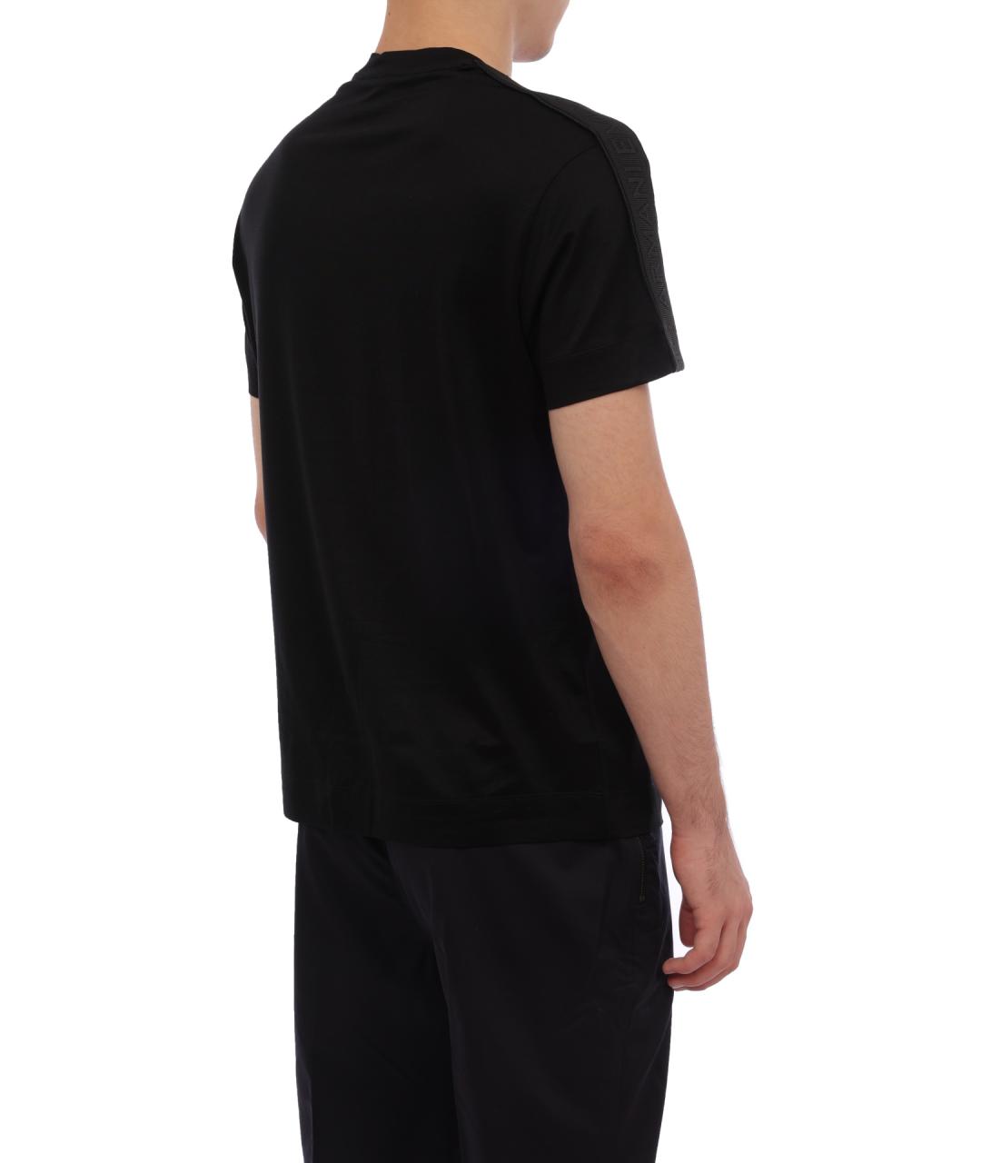 EMPORIO ARMANI Черная футболка, фото 5