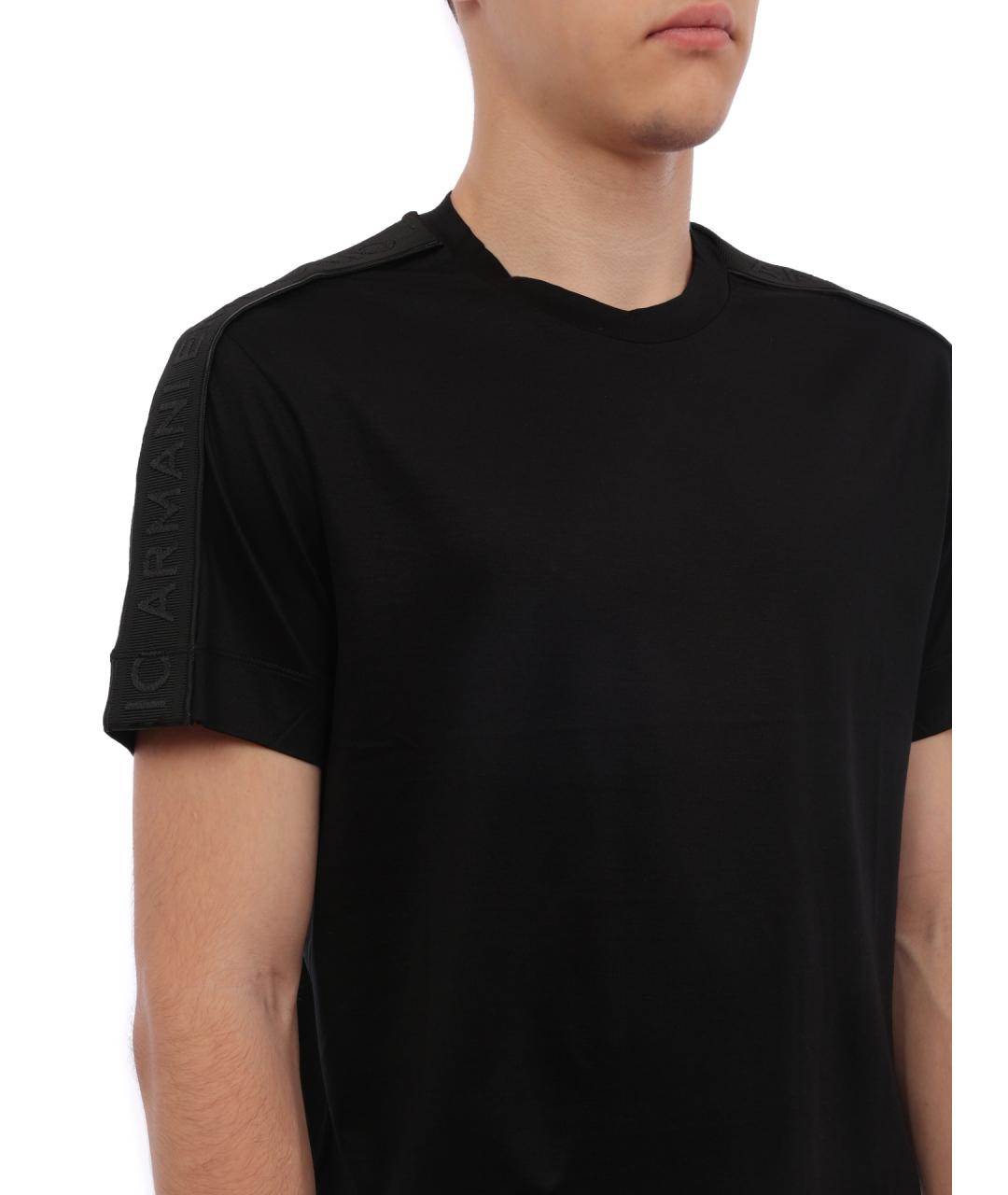 EMPORIO ARMANI Черная футболка, фото 4