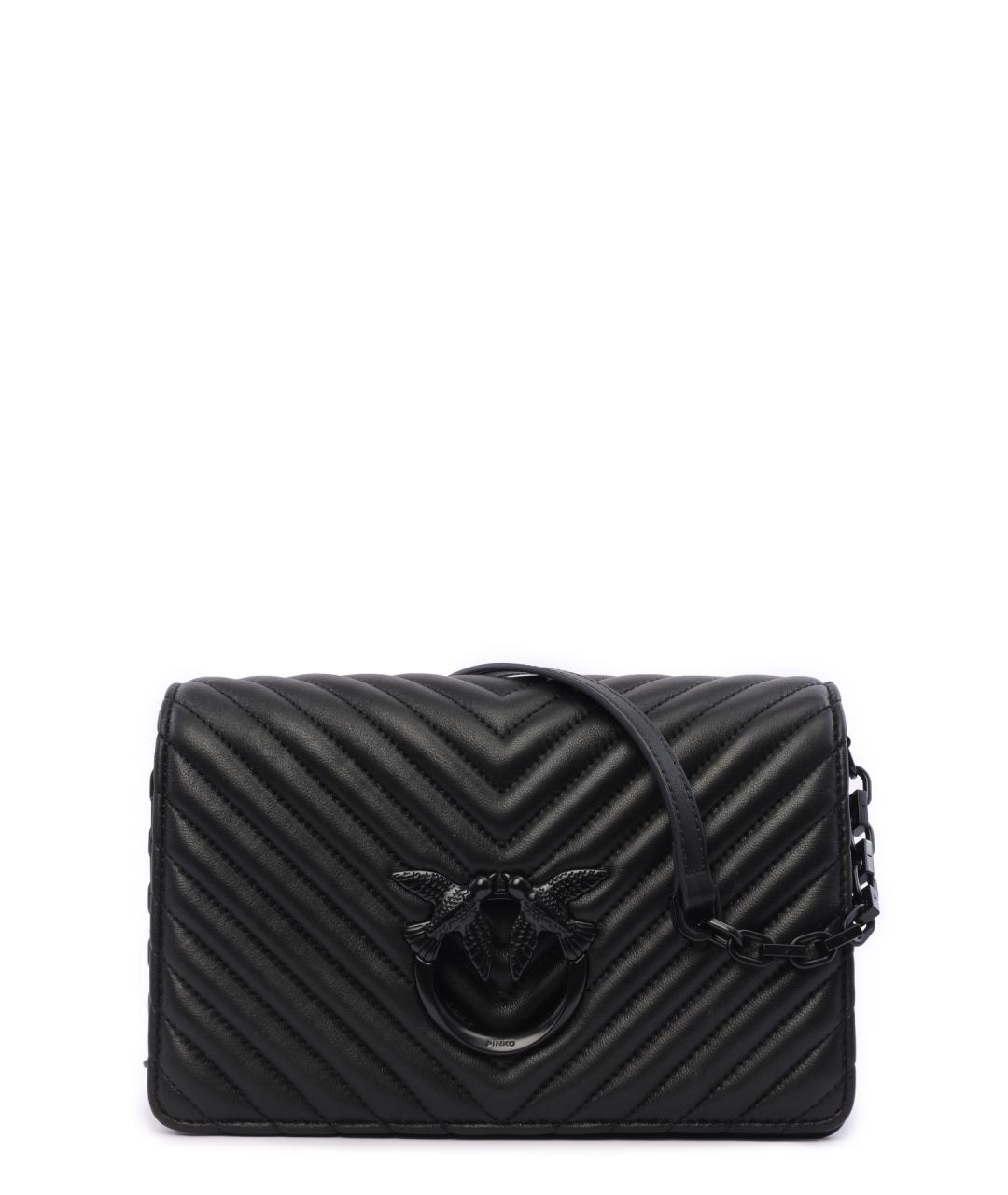 PINKO Черная сумка через плечо, фото 4