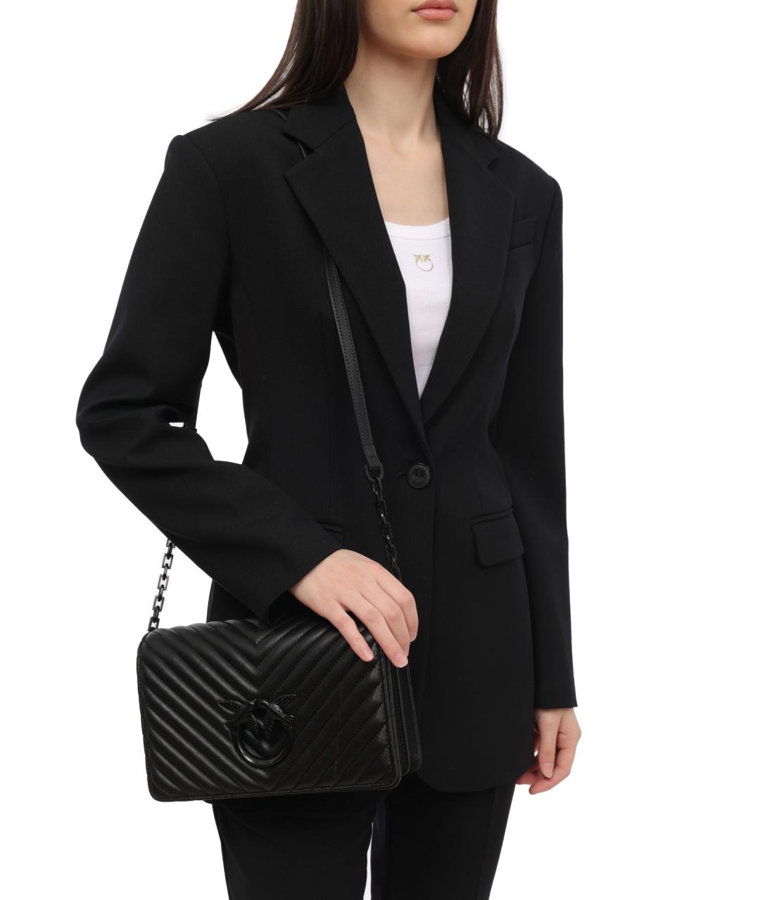 PINKO Черная сумка через плечо, фото 7