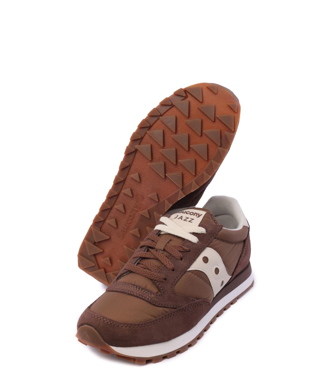 SAUCONY Коричневые замшевые низкие кроссовки / кеды, фото 4