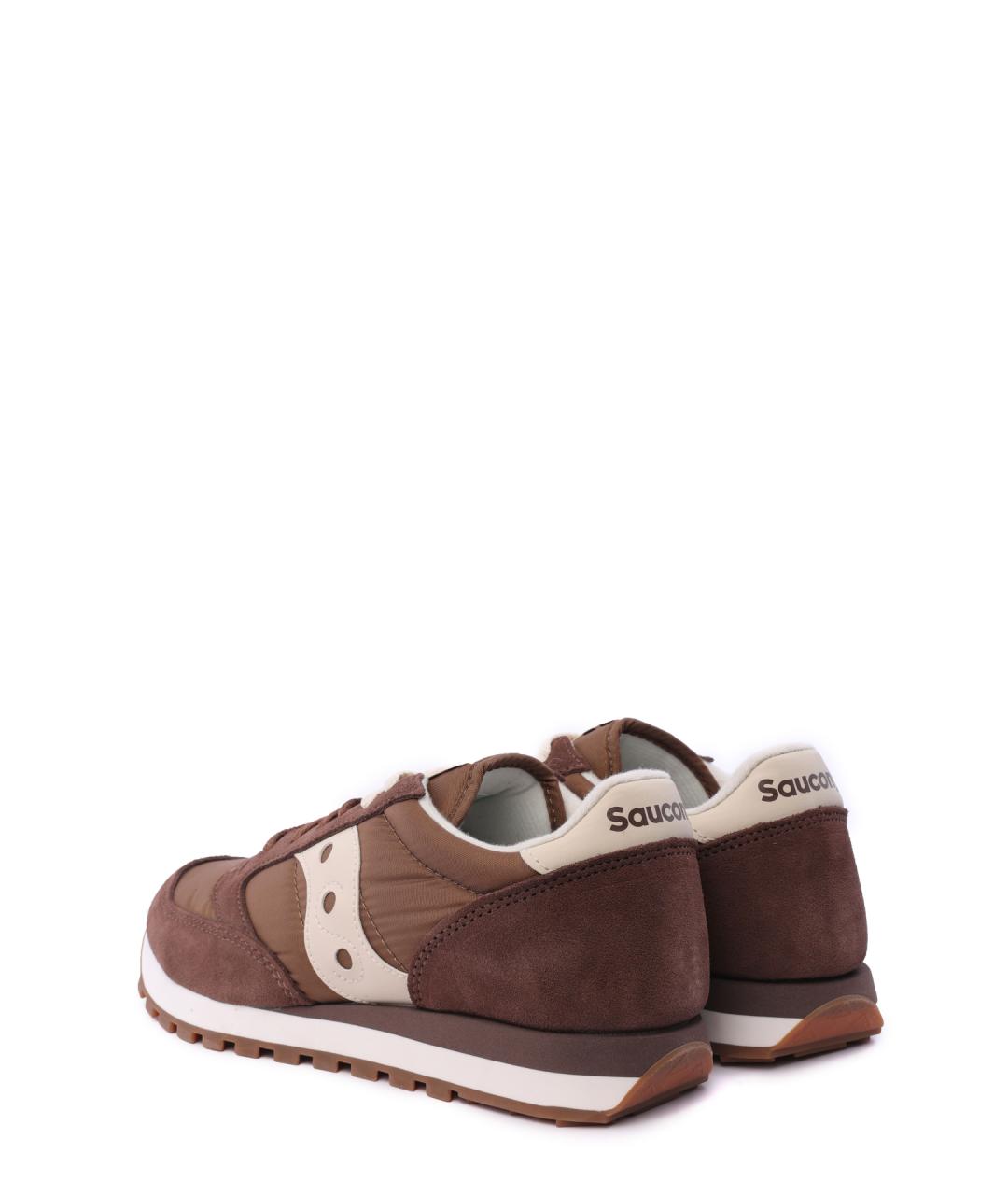 SAUCONY Коричневые замшевые низкие кроссовки / кеды, фото 3