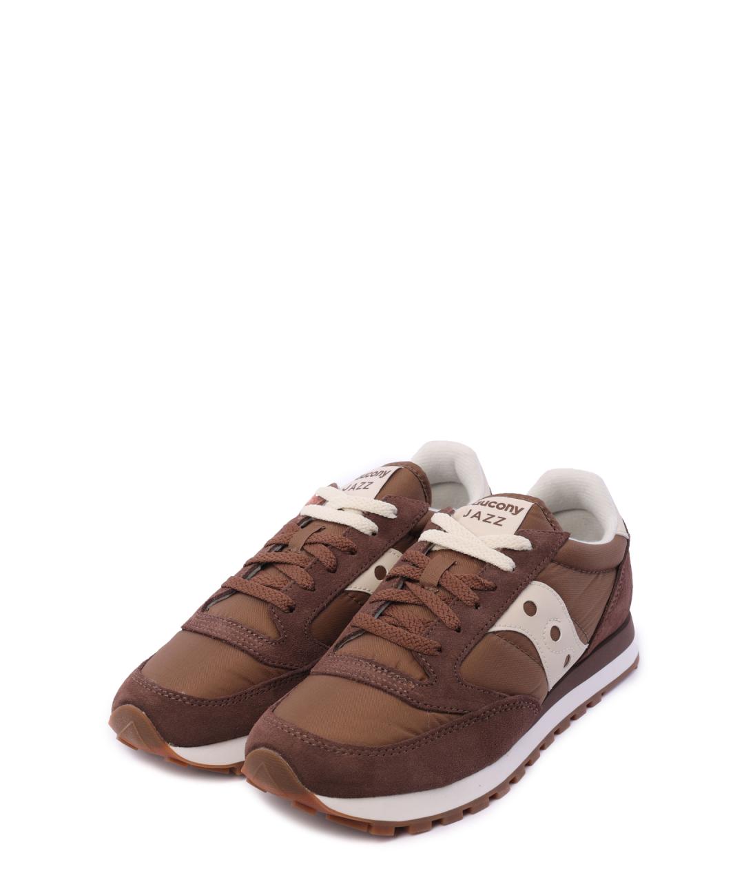 SAUCONY Коричневые замшевые низкие кроссовки / кеды, фото 2
