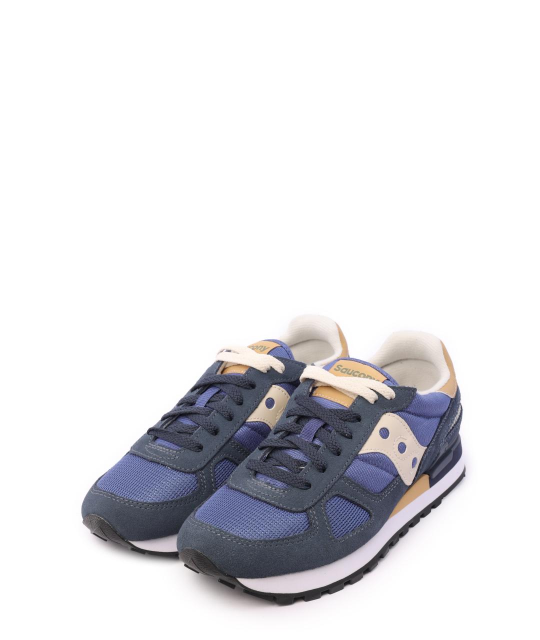 SAUCONY Темно-синие текстильные низкие кроссовки / кеды, фото 2