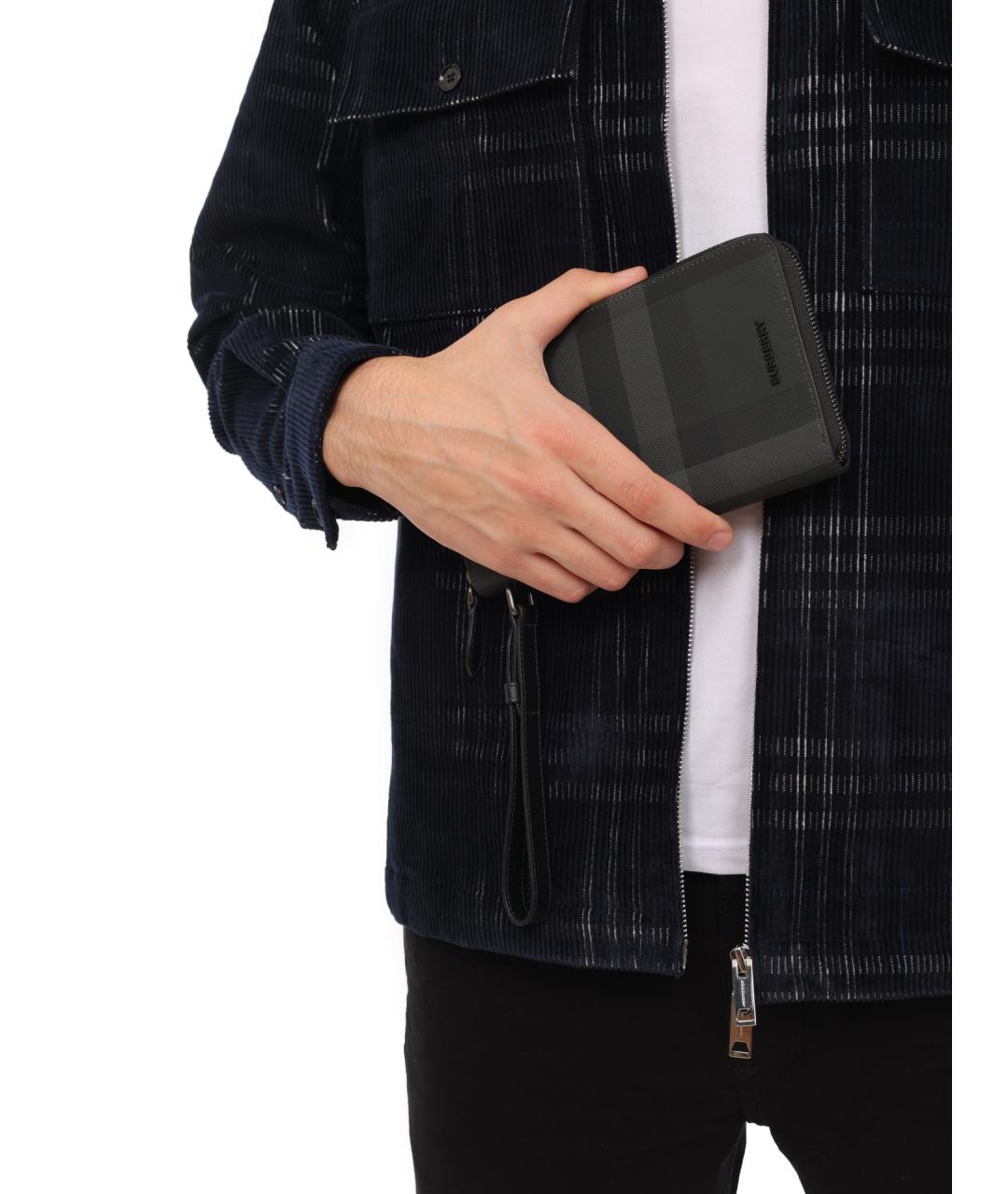 BURBERRY Серый кошелек, фото 2